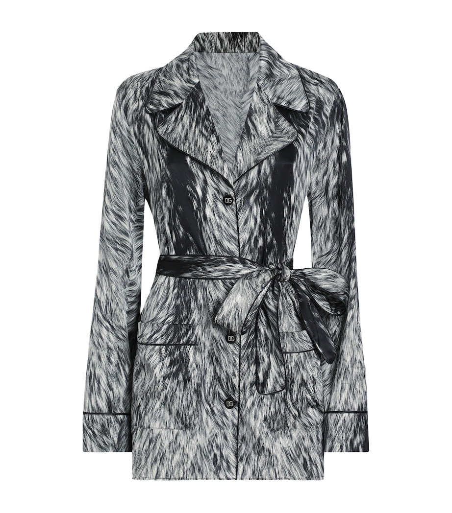 Silk-Blend Printed Shirt HI3VQ-PELLICCIA FDO. Image 1