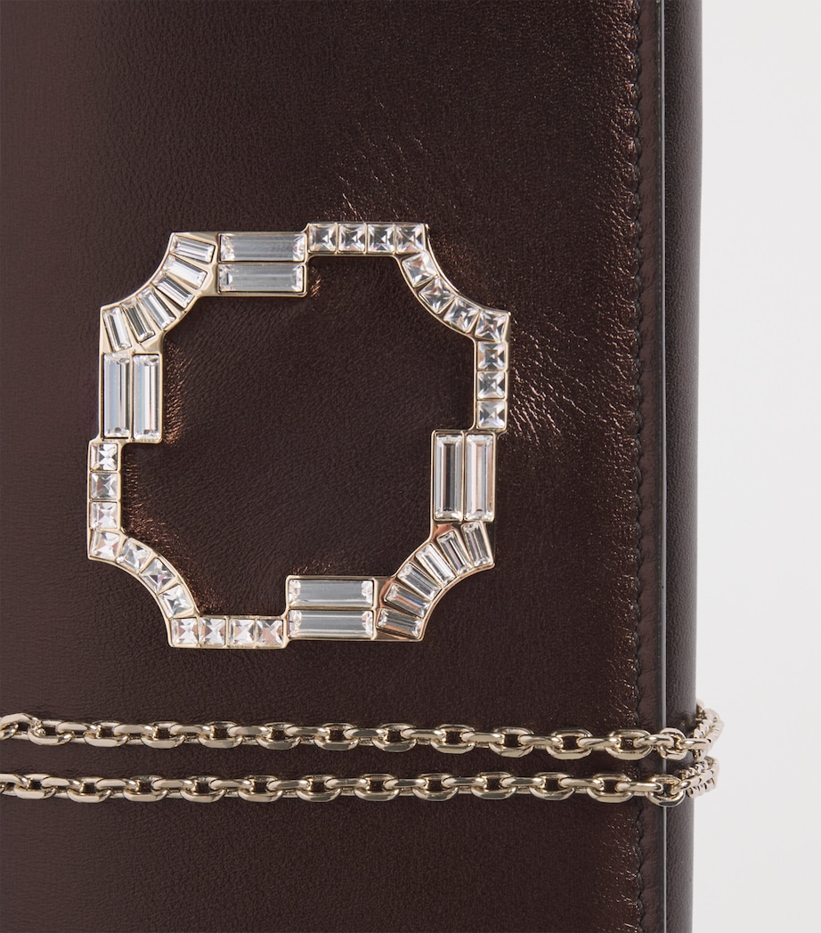 Malone Souliers Satin Vivien Clutch Bag Tobacco Image 5