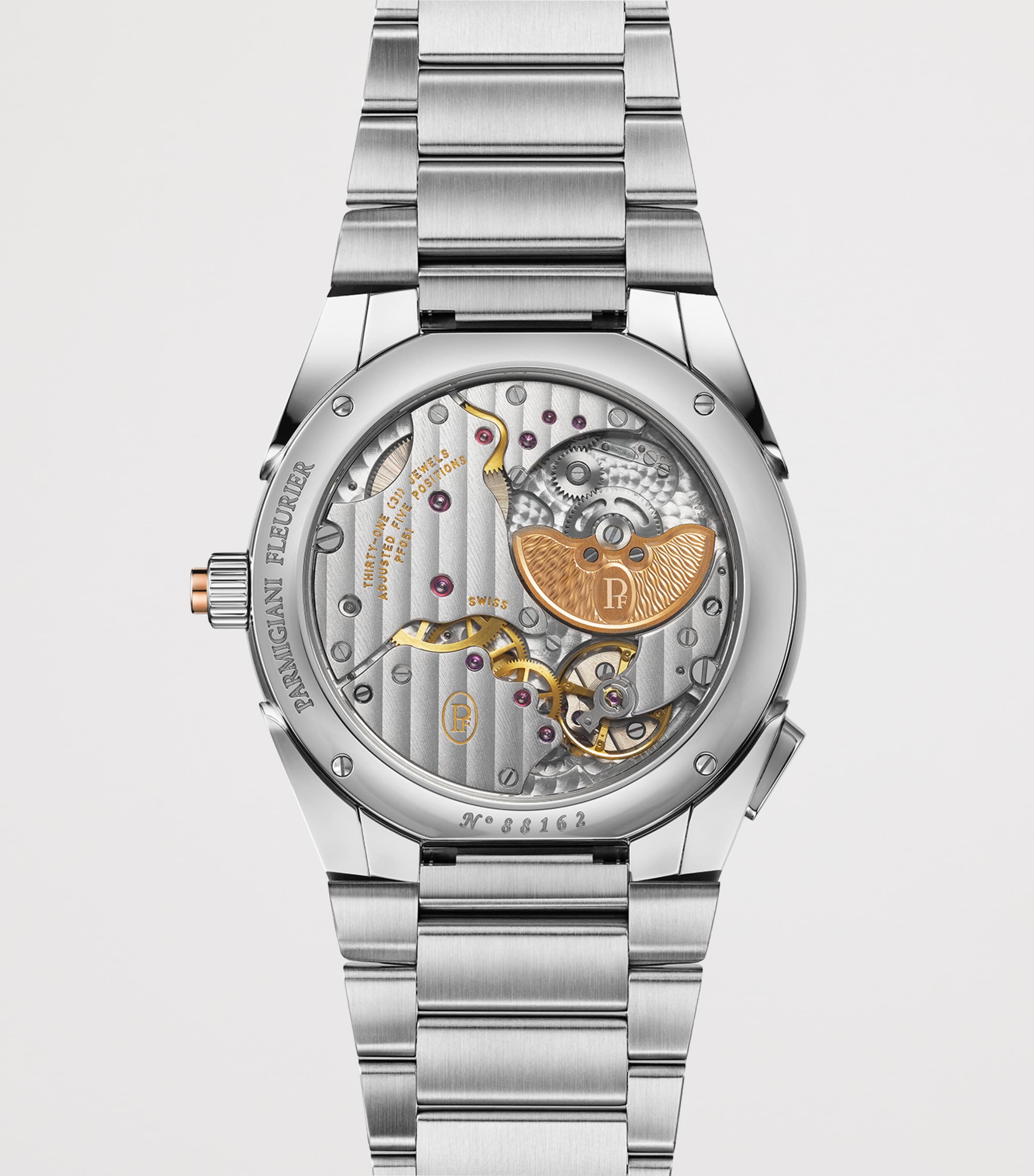 Stainless Steel Tonda PF GMT Rattrapante Watch 40mm GREEN Image 4