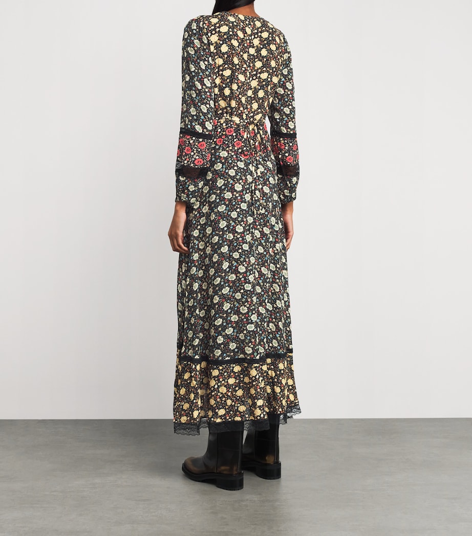 Floral Raven Midi Dress EVA FLORAL MIX BLACK Image 3