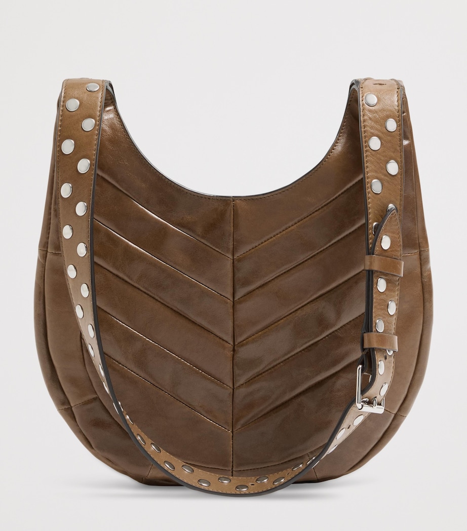Valentino Garavani Womens Small Leather Hoboho Shoulder Bag Bgq Image 6
