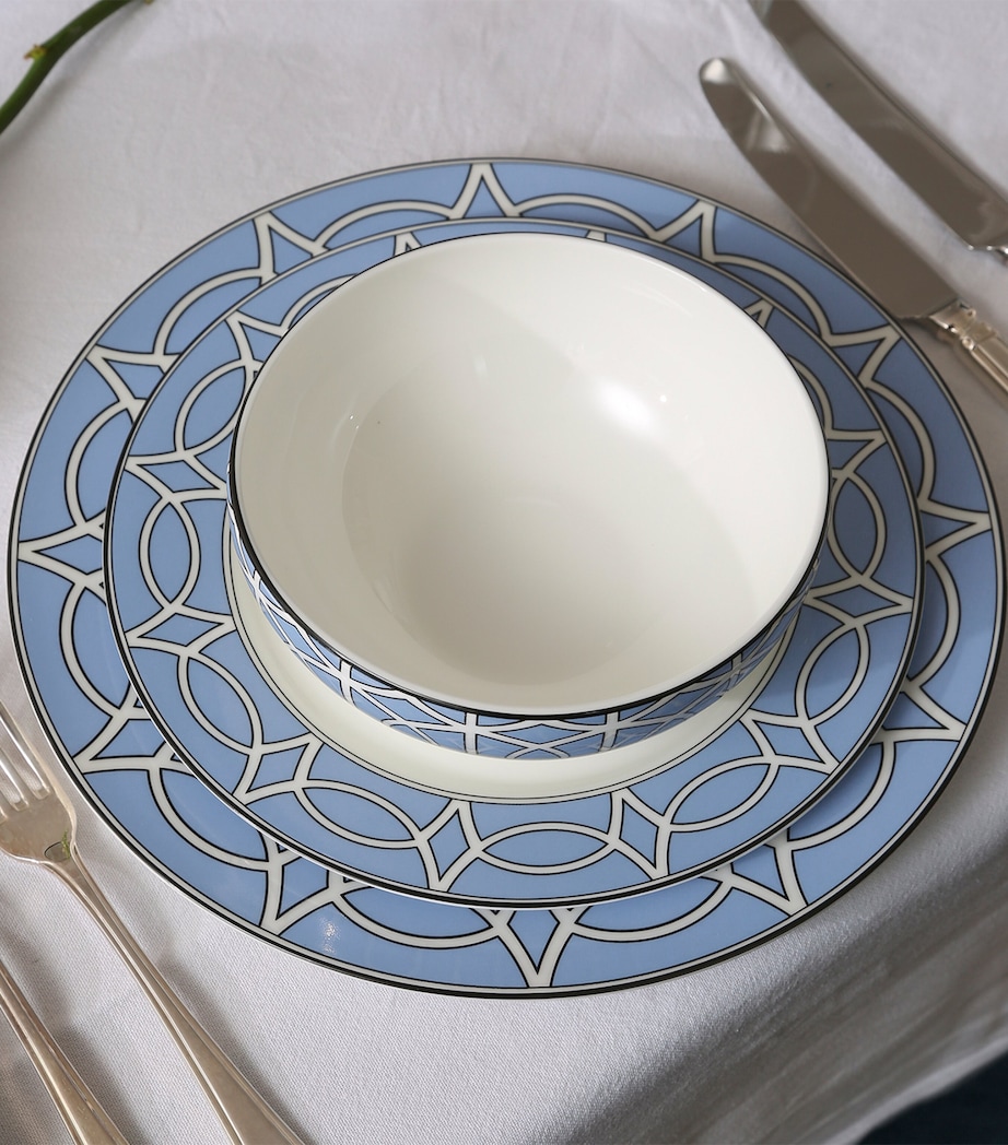 Set of 2 Loop Dessert Plates (21cm) BLUE Image 2