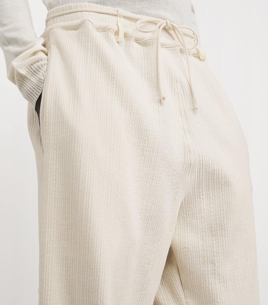 MORDECAI Mens Cotton Ribbed Straight Sweatpants Image 6