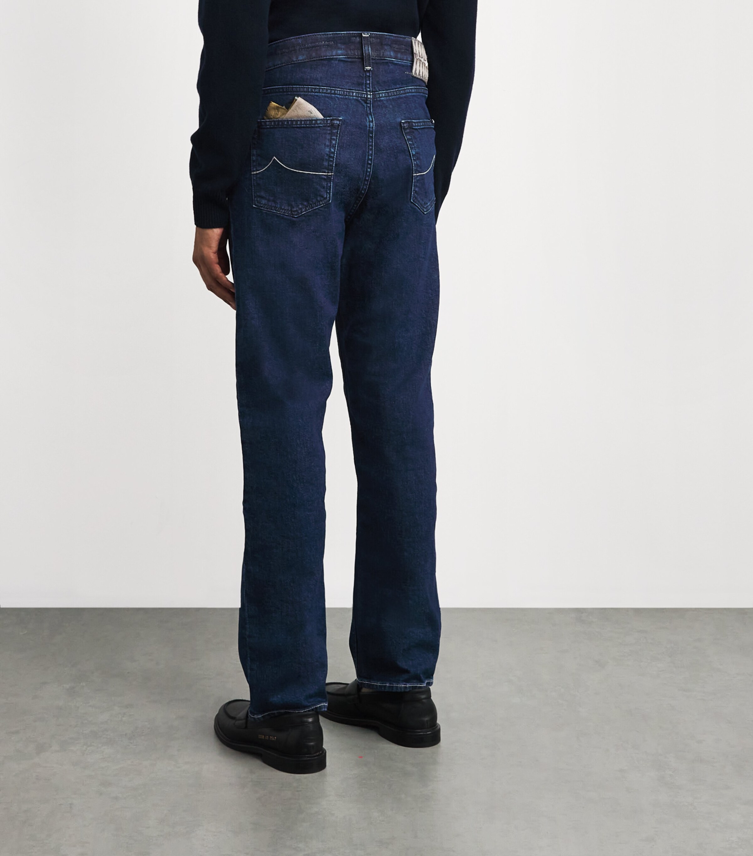 Stretch-Cotton Sean Relaxed Jeans 100D Image 4