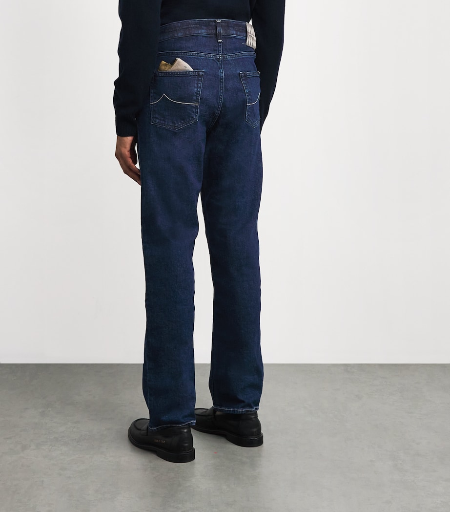 Stretch-Cotton Sean Relaxed Jeans 100D Image 4