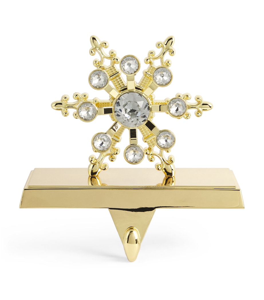 Snowflake Stocking Hook GOLD Image 1