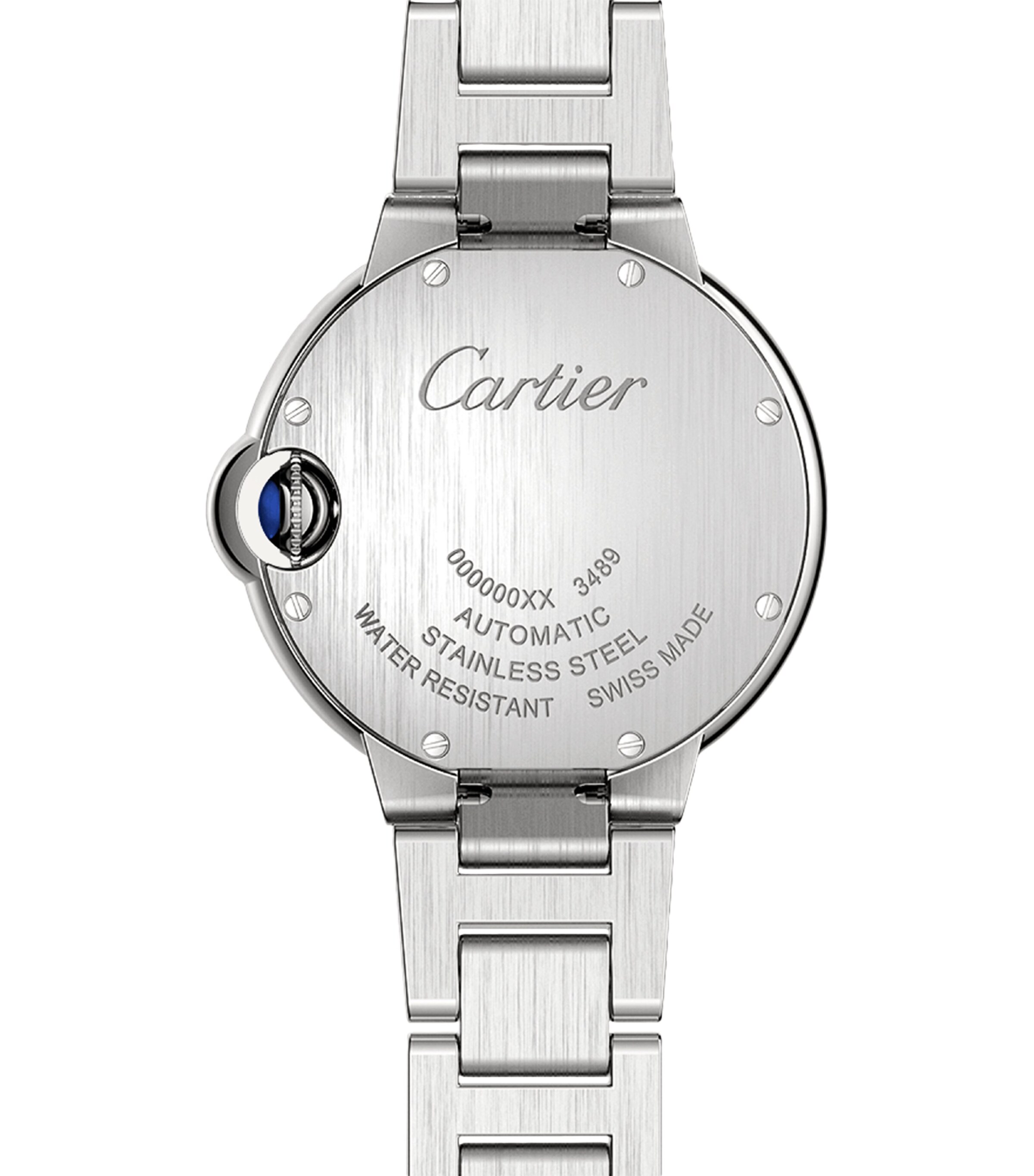 Stainless Steel and Diamond Ballon Bleu de Cartier Watch 33mm MULTI Image 6