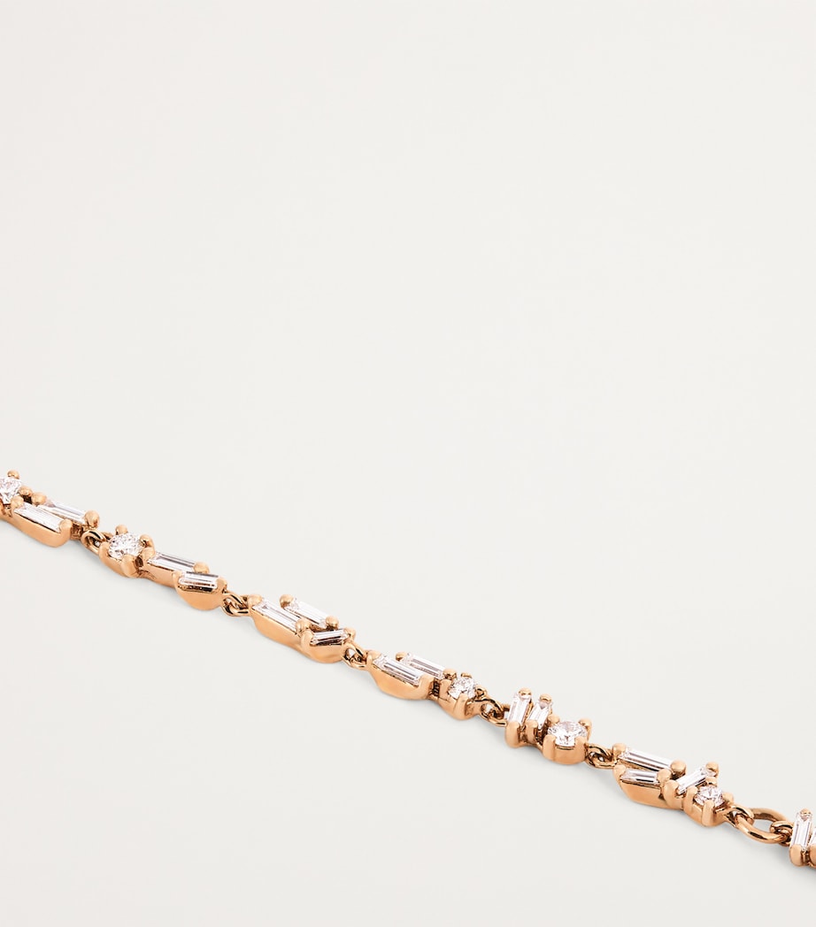 Rose Gold and Diamond Sparkler Bracelet 18K RG/WD Image 3