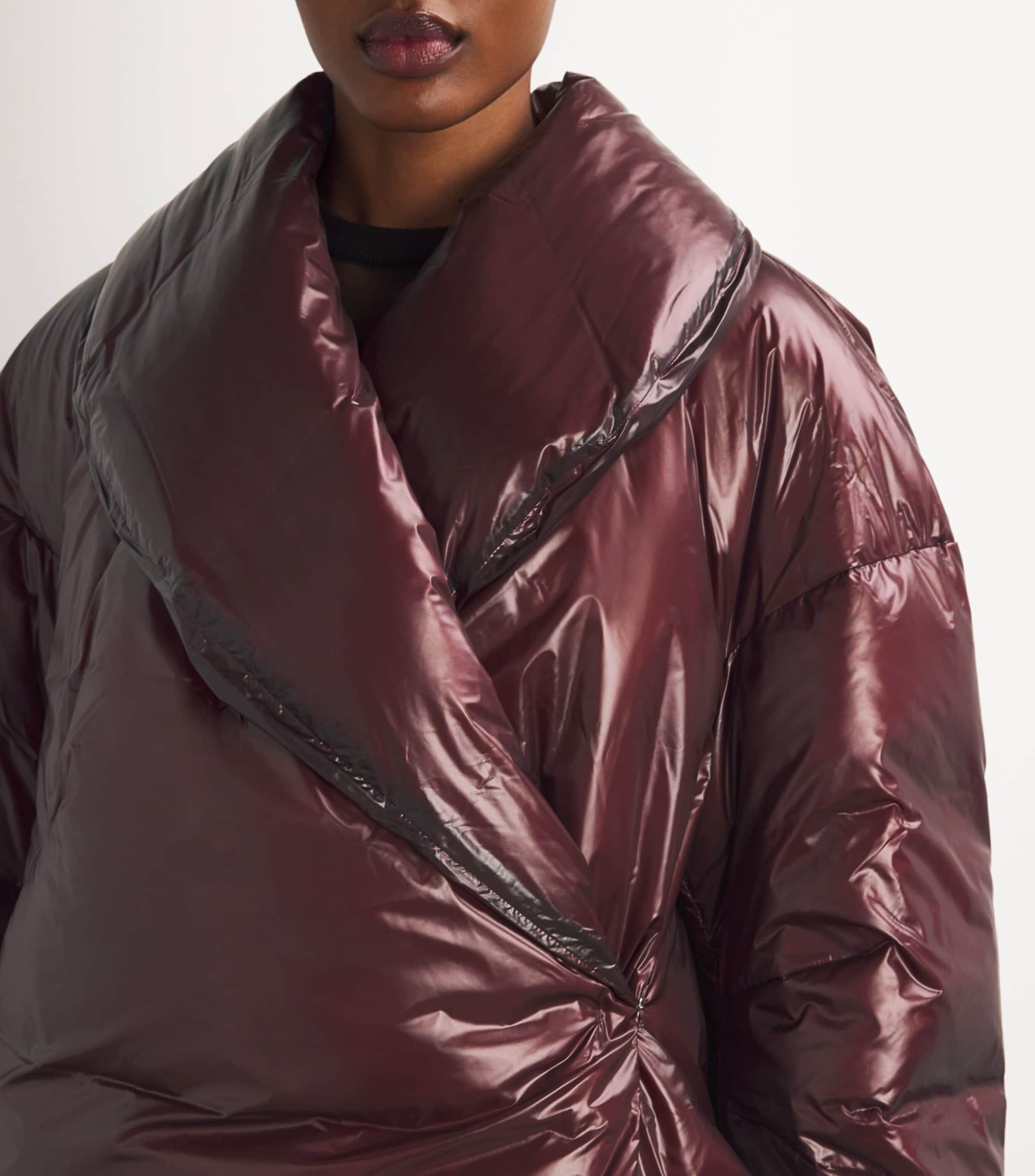 Down Apex Coat BURGUNDY - QSN Image 6