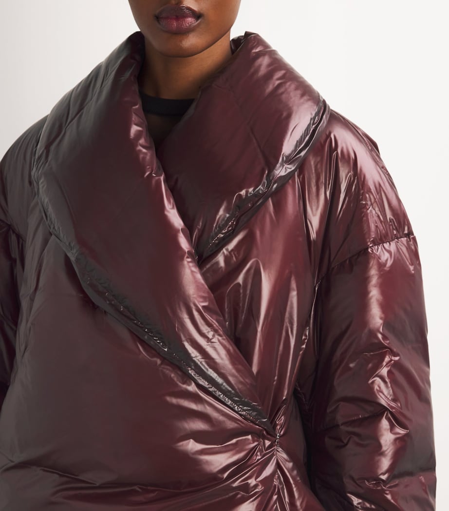 Down Apex Coat BURGUNDY - QSN Image 6