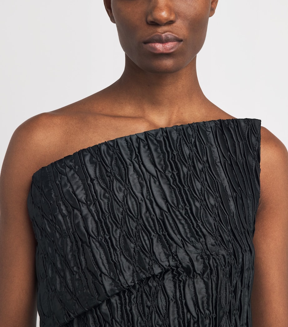 CAMILLA AND MARC Womens Embroidered Elise Midi Dress Dblk Black Image 3