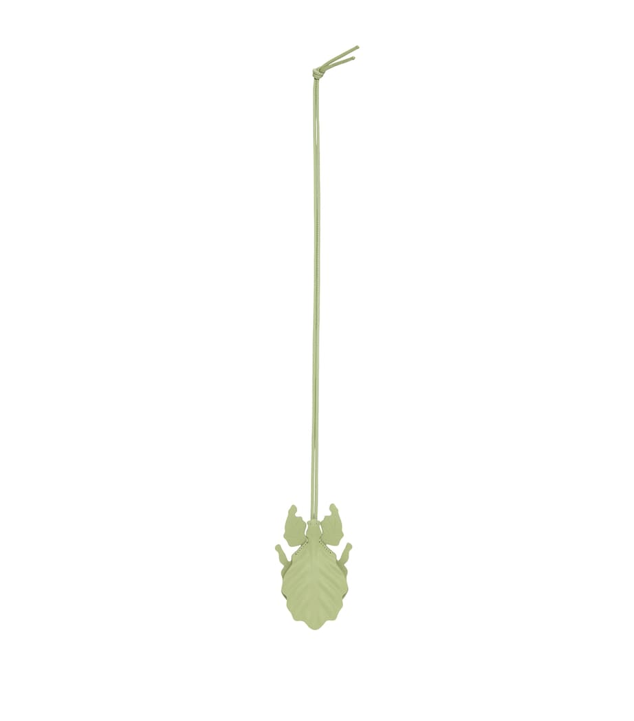 Leather Leaf Insect Charm LIGHT PEAR Image 1