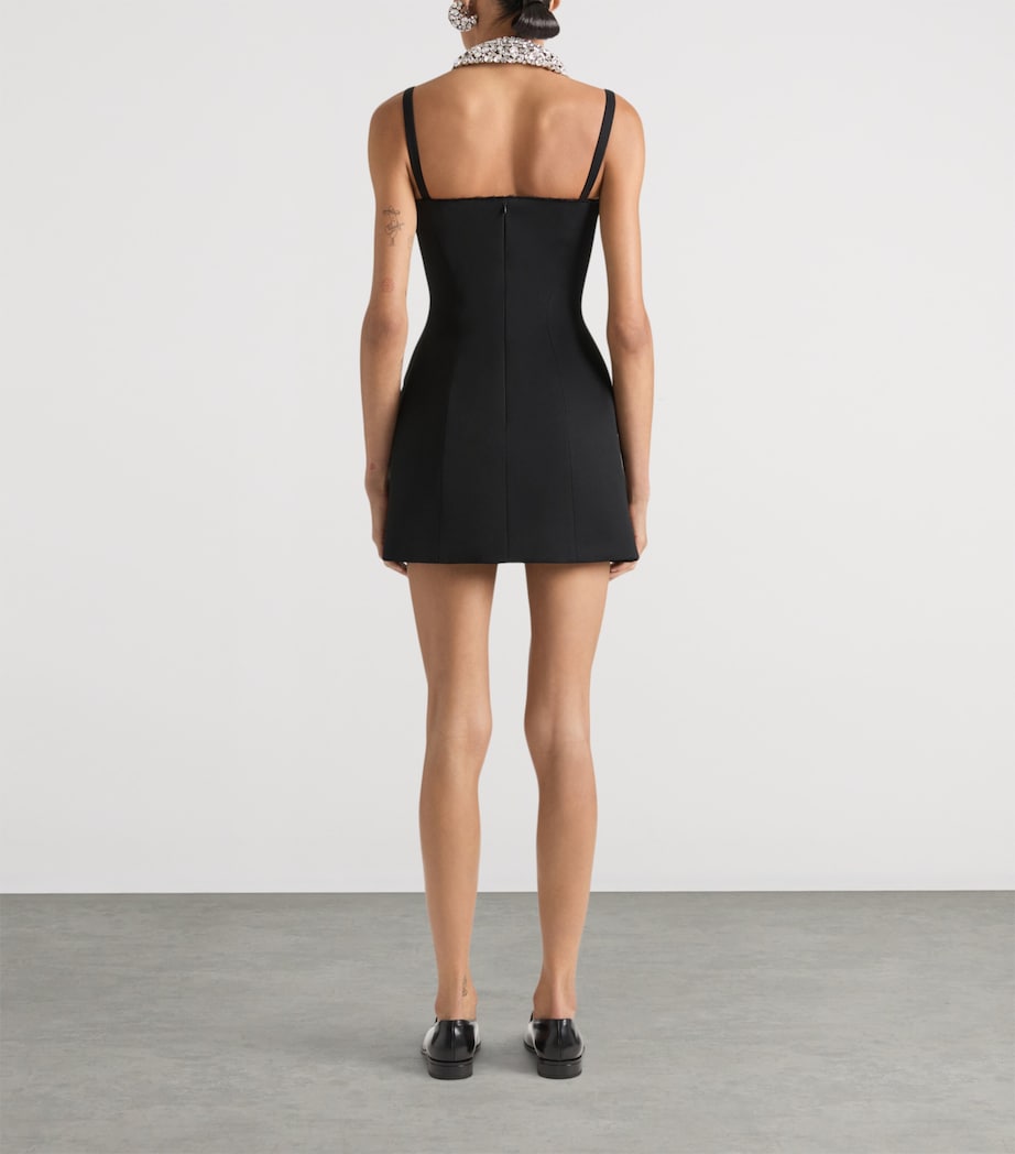 Wool Double-Breasted Mini Dress BLACK Image 3