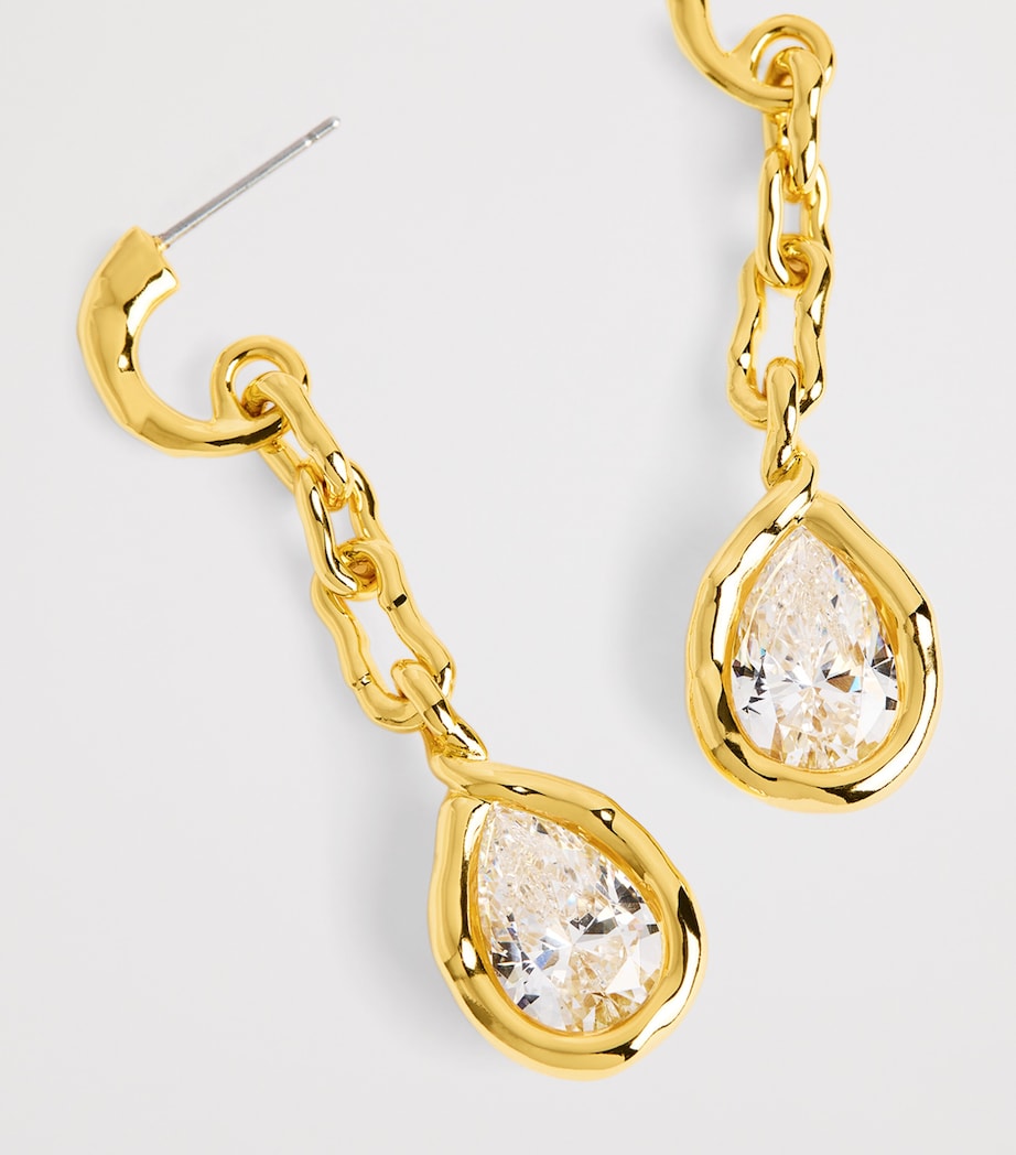 Gold-Plated Asterales Drop Earrings GOLD Image 6