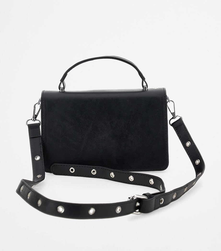 Embellished Logo Satchel NERO Image 2