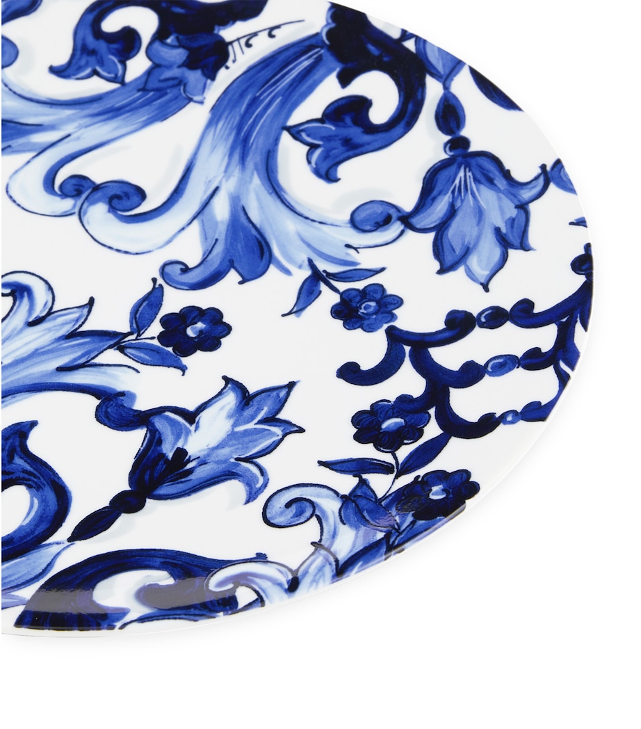 Dolce&Gabbana Casa Blu Mediterraneo Decorative Plate (31cm) Fiore Pic Blu Image 3
