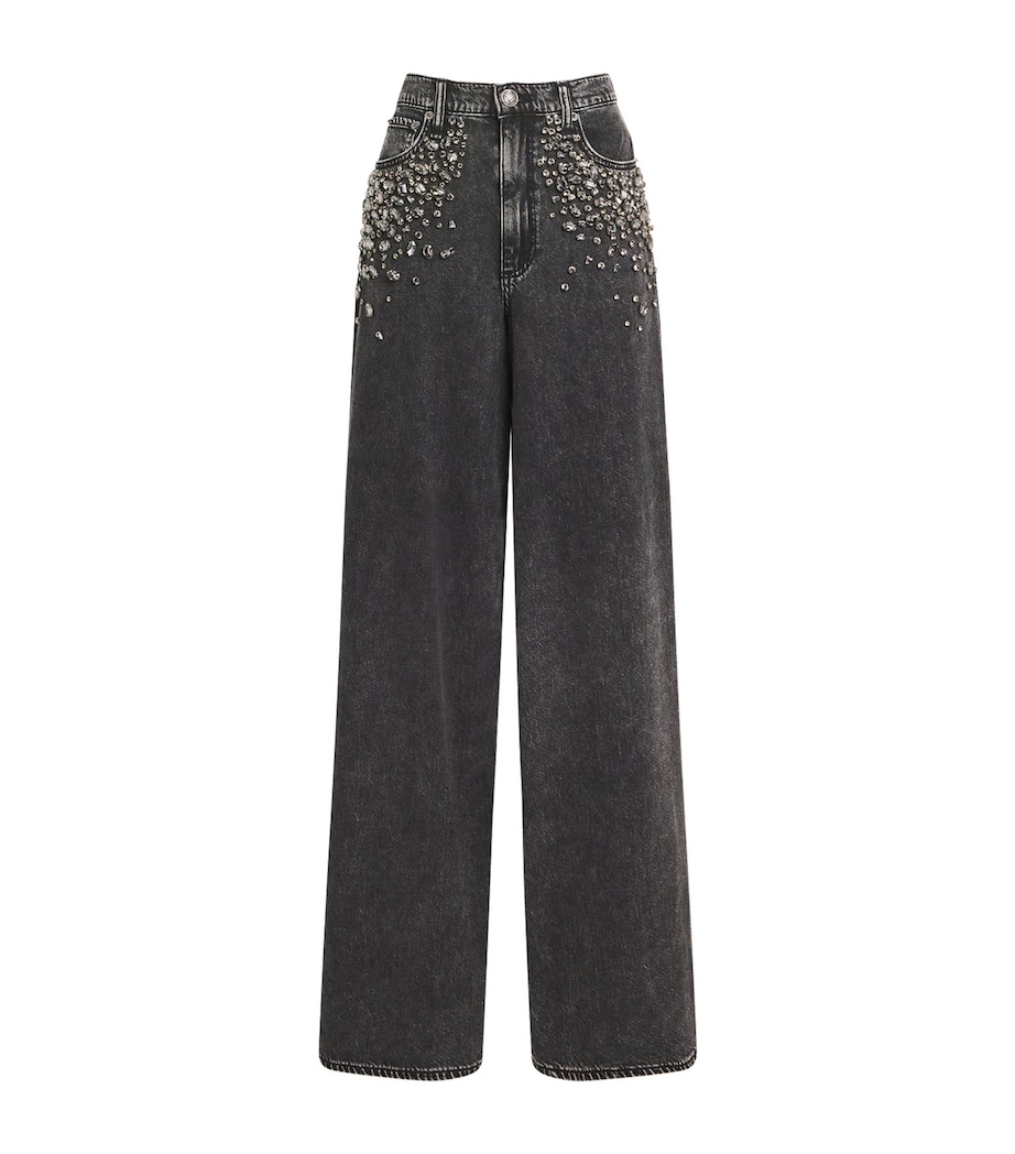 Embellished Sofie Wide-Leg Jeans ANJWL Image 1