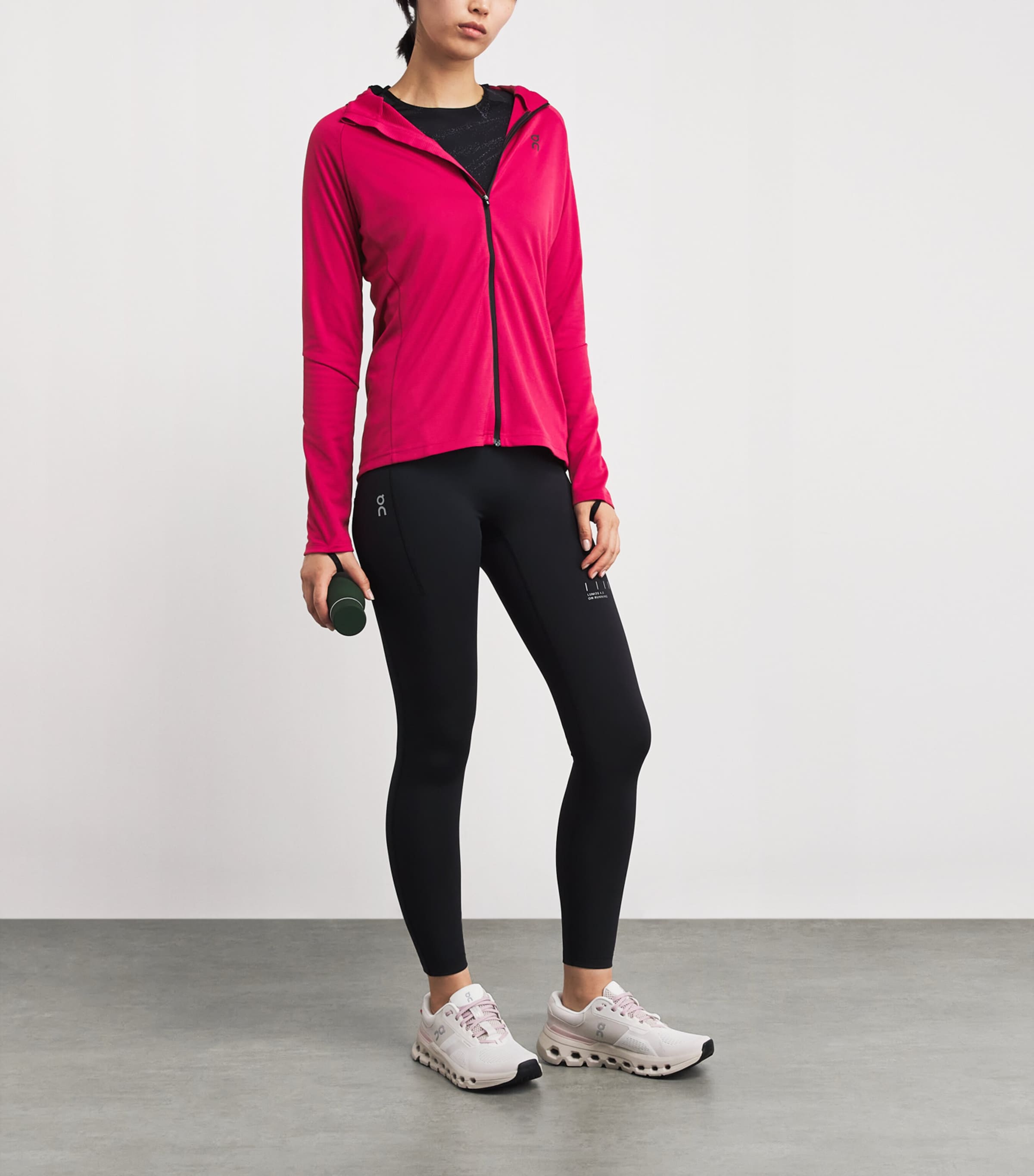 Zip-Up Climate Hoodie GRENADINE Image 2