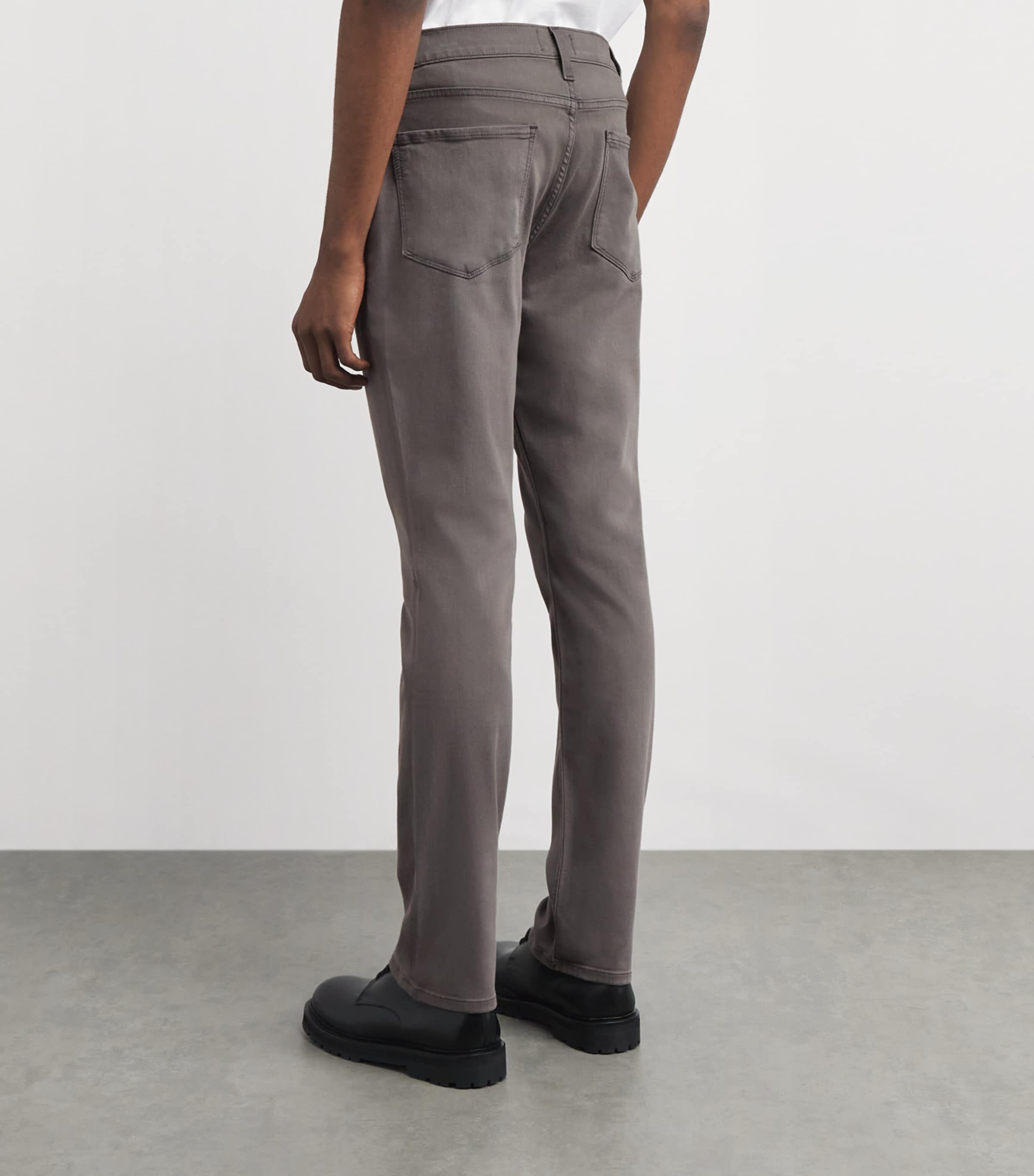 PAIGE Mens Federal Slim Straight Jeans Natural Stone Image 5