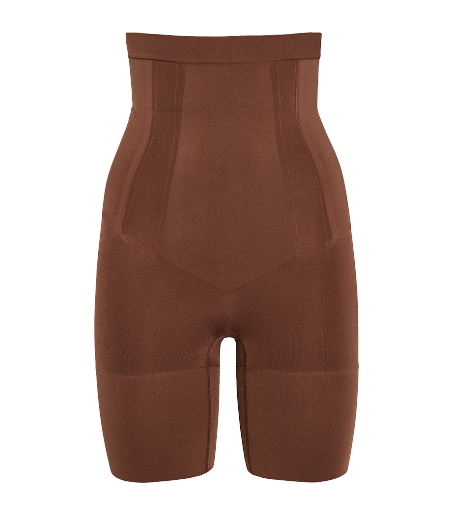 SPANXsculpt OnCore High-Waist Mid-Thigh Shorts - Firm Control CHESTNUT BROWN Image 1