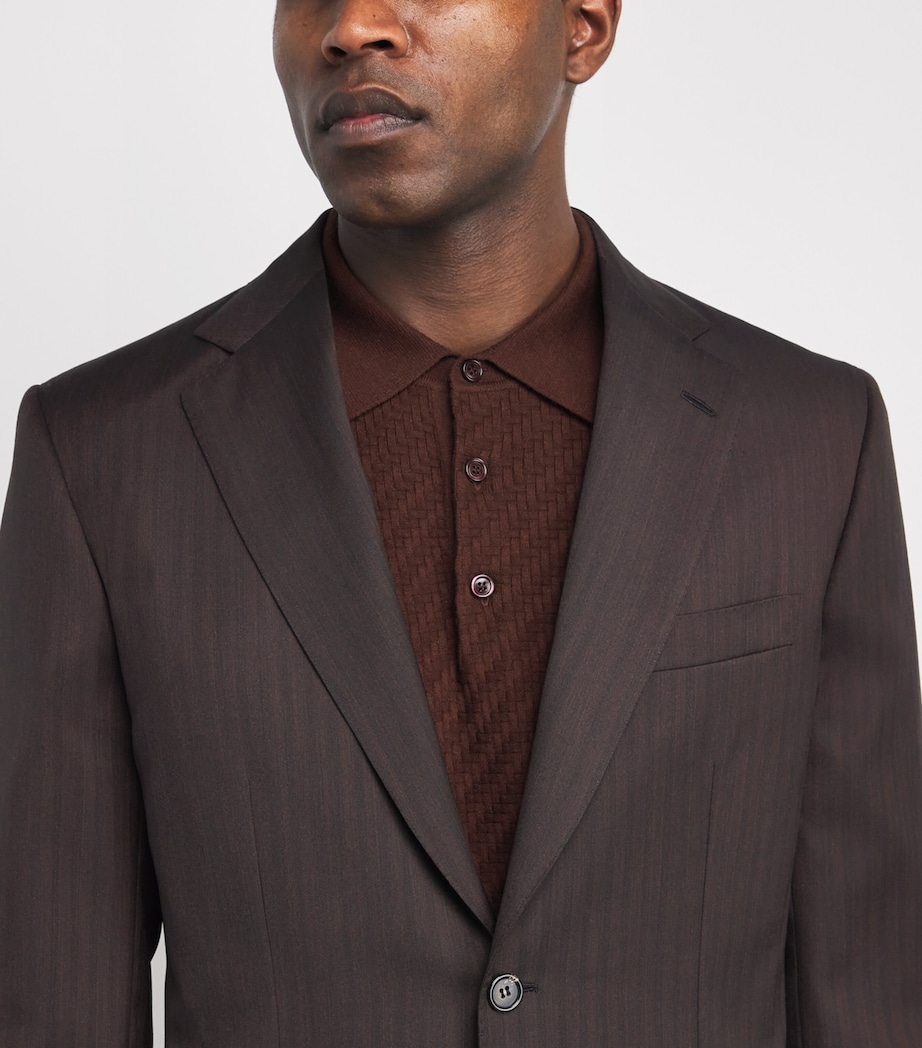 Wool-Silk Plume 2-Piece Suit 2400 Image 7