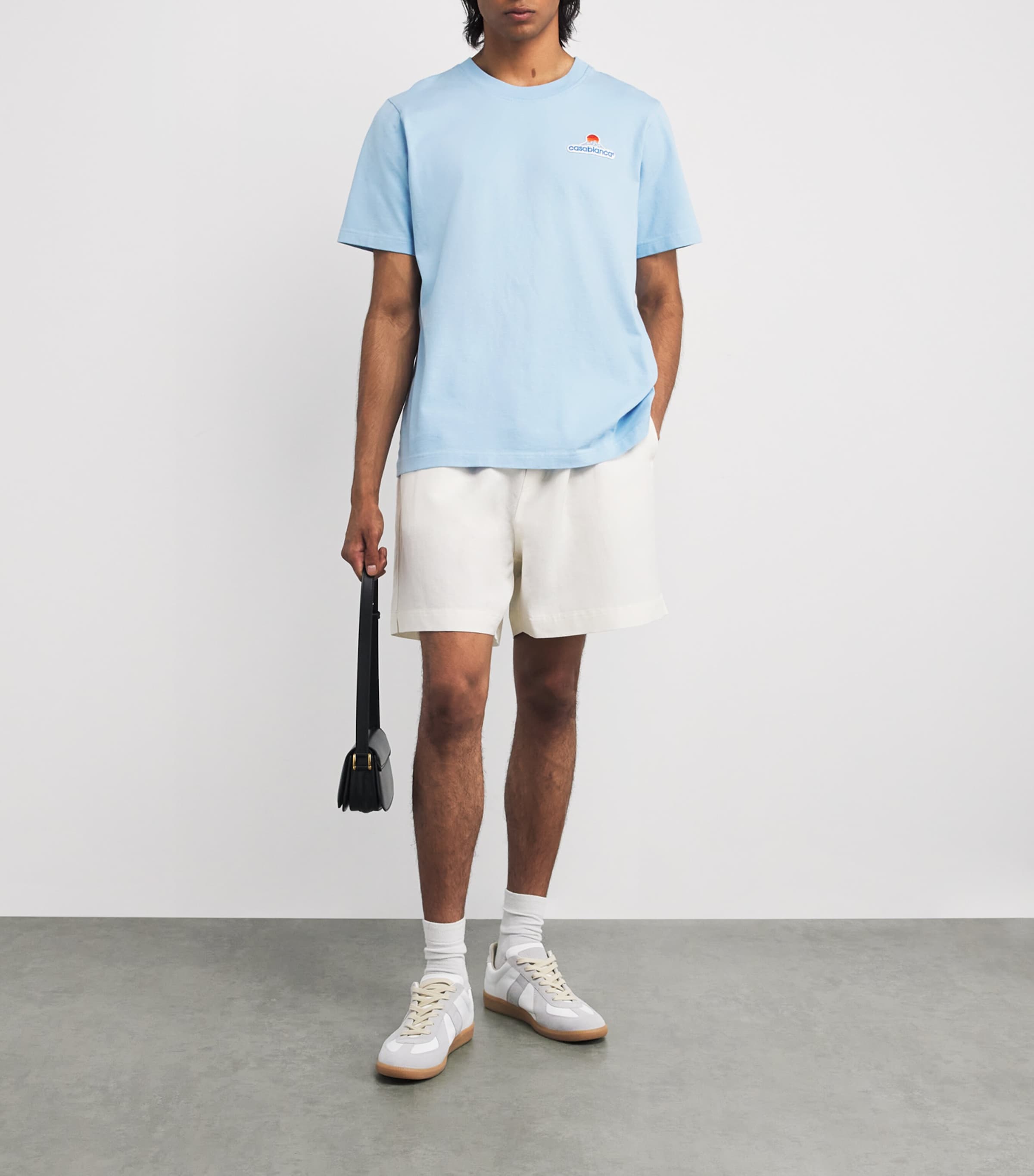 【関税込み】Casablanca ブルー Montagne パッチ Tシャツ Casablanca Montagne Patch T-Shirt Blue | END. (SG)