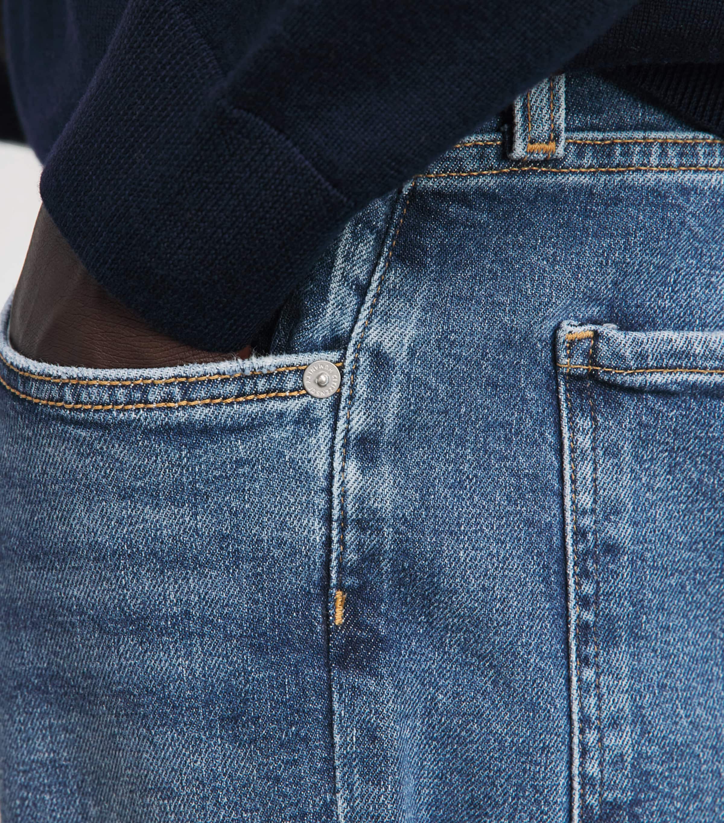 Citizens of Humanity Mens Elijah Straight Jeans True Blue Image 3