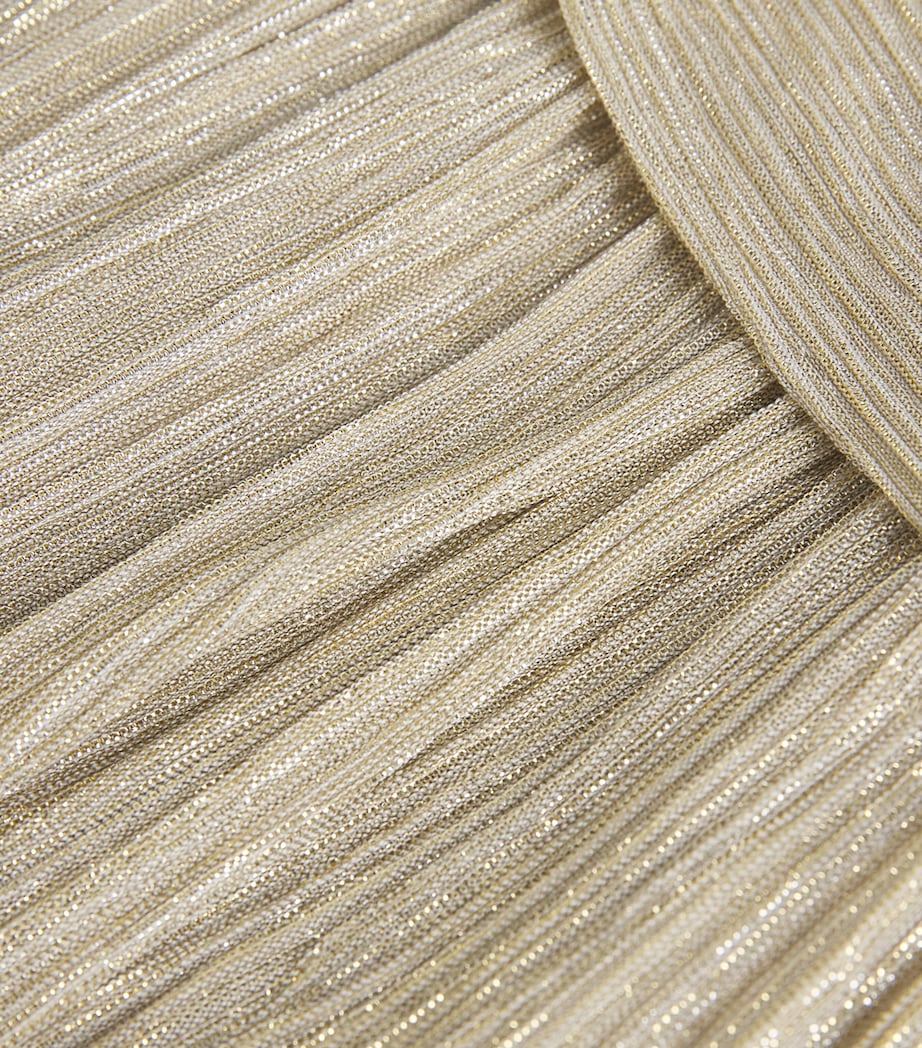 Metallic Mini Dress GOLD SILVER Image 5