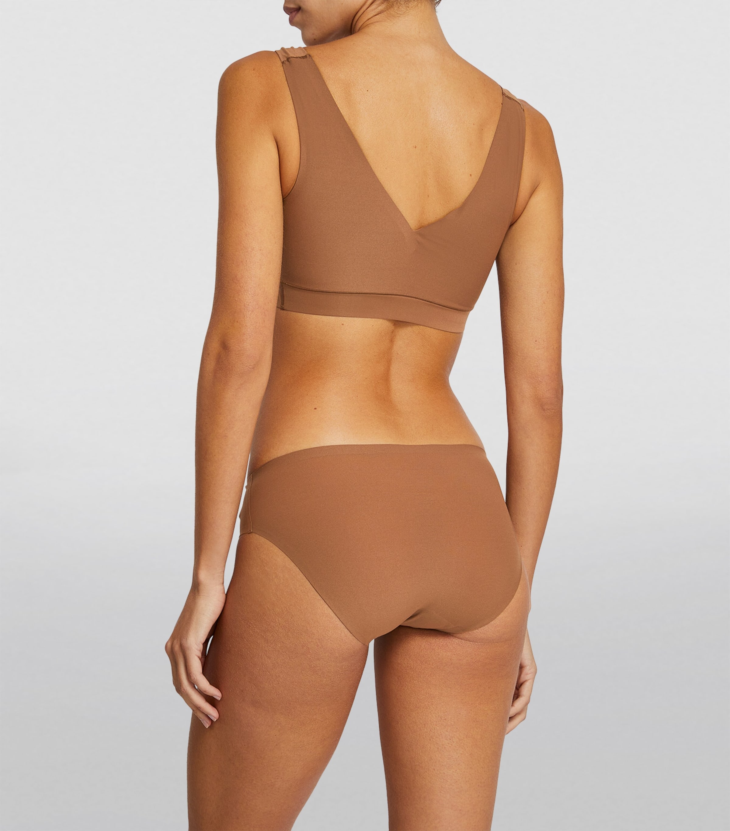 Chantelle Womens SoftStretch Briefs Cocoa Image 3