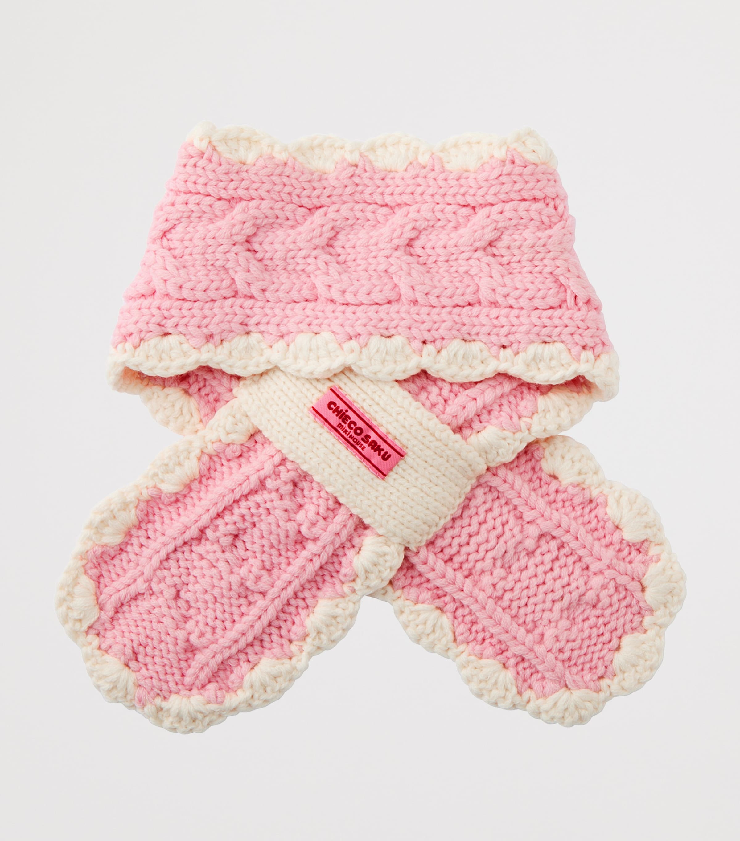 Miki House Wool-Blend Chieco Saku Knitted Scarf Image 2