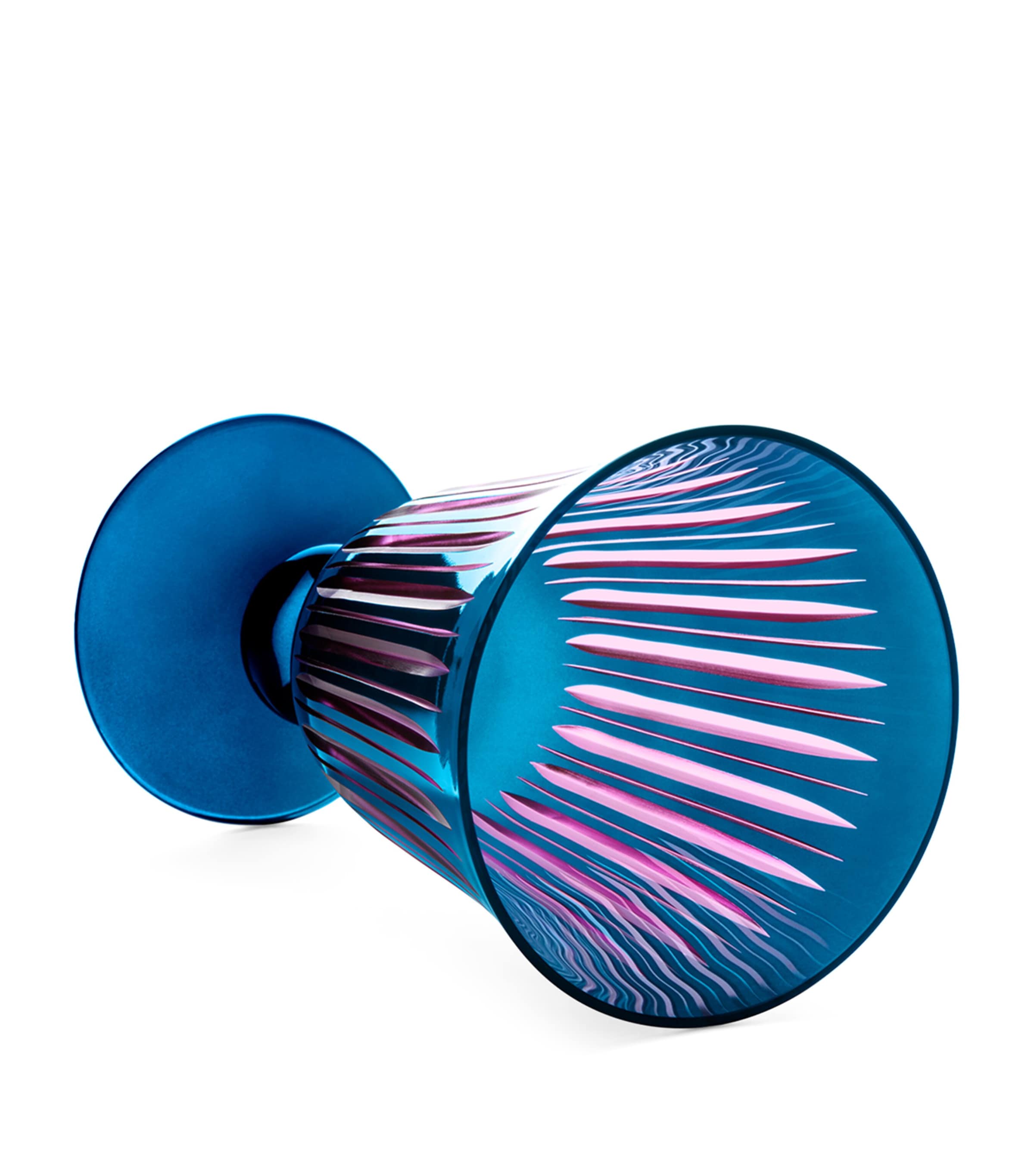 L'Objet Prism Wine Glasses (Set of 4) Blue Image 3
