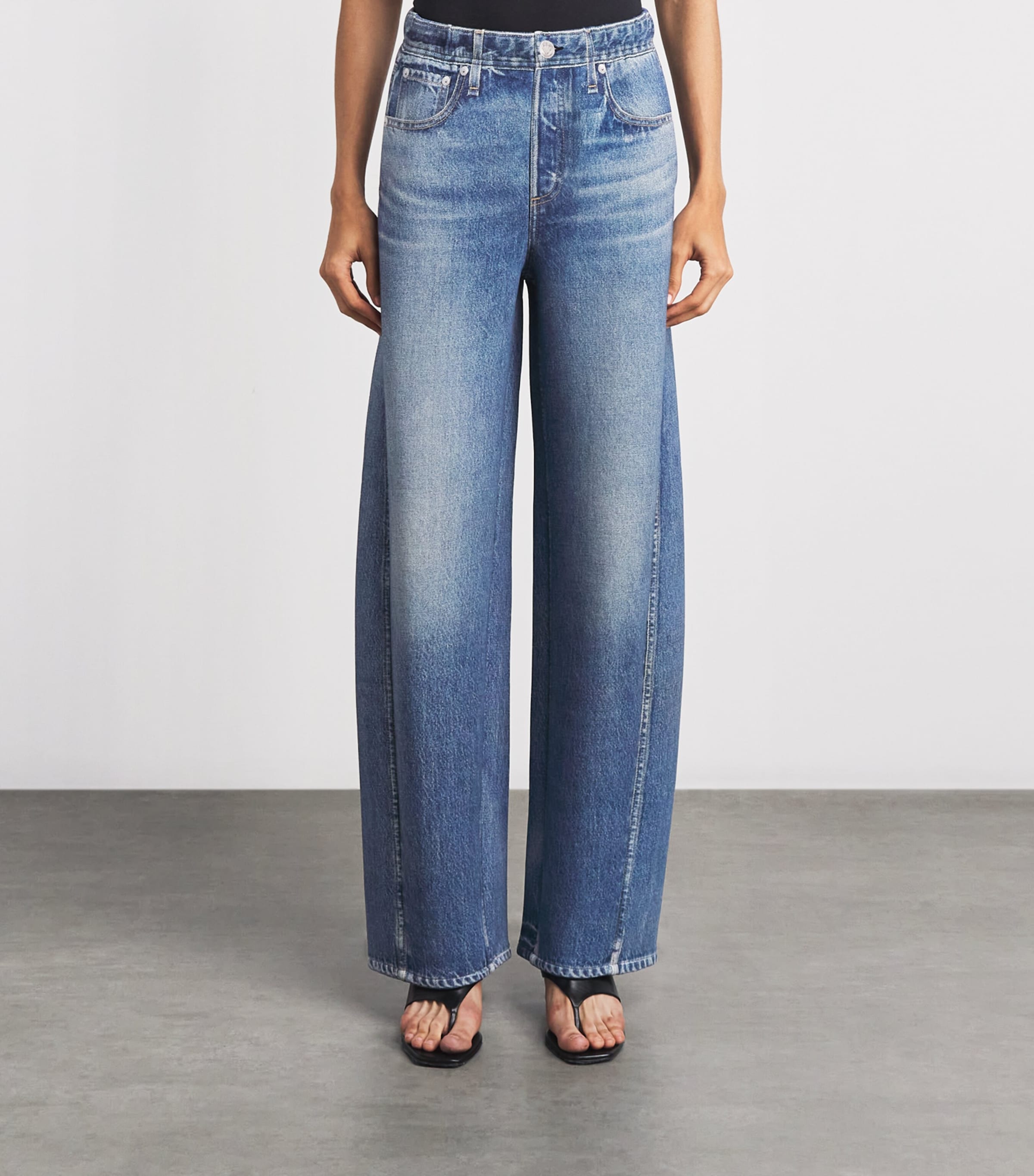 Rag & Bone Womens Miramar Mallow Wide-Leg Sweatpants Sutton Image 4