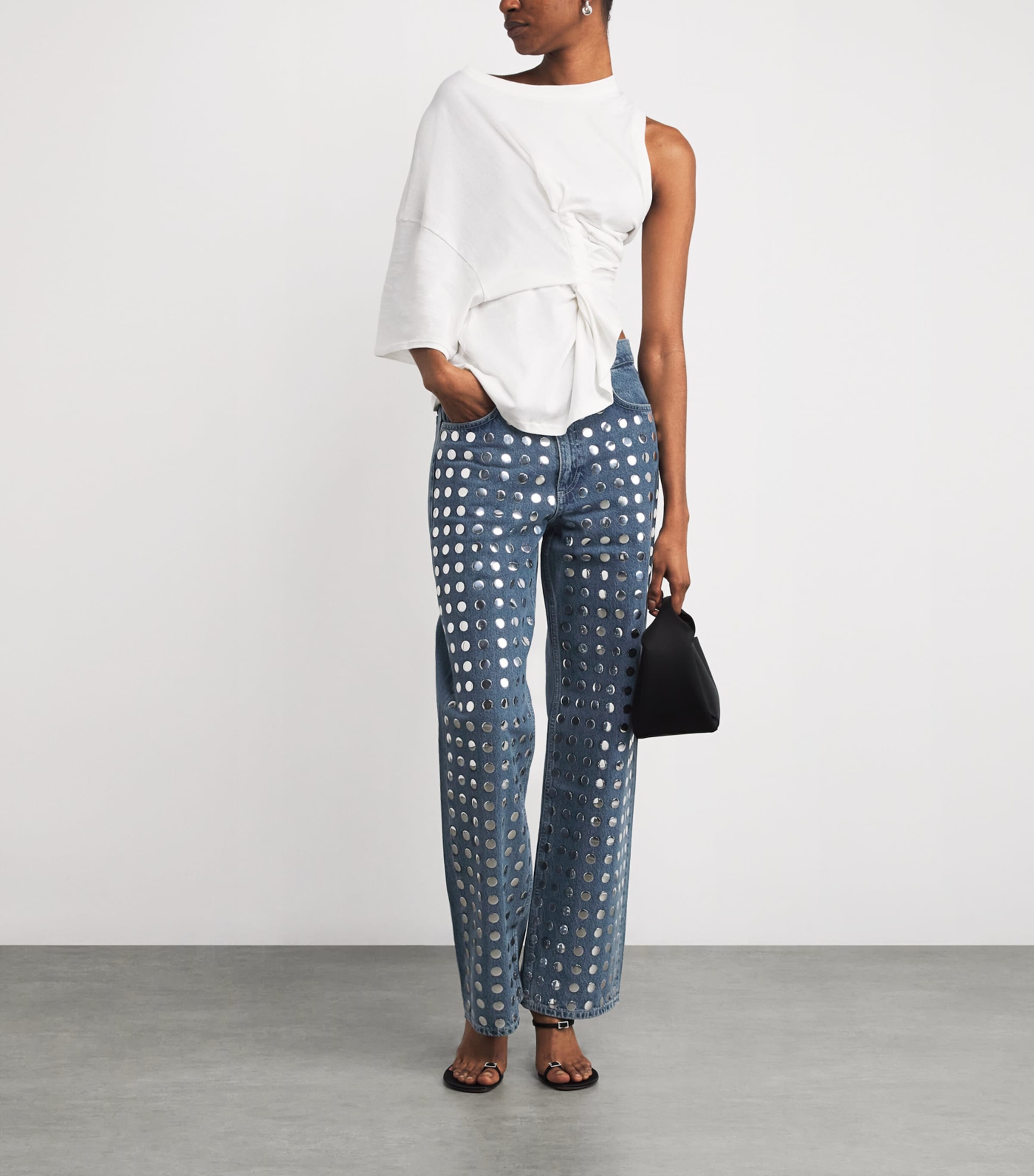 Studded Shea Straight Jeans KNGST Image 2