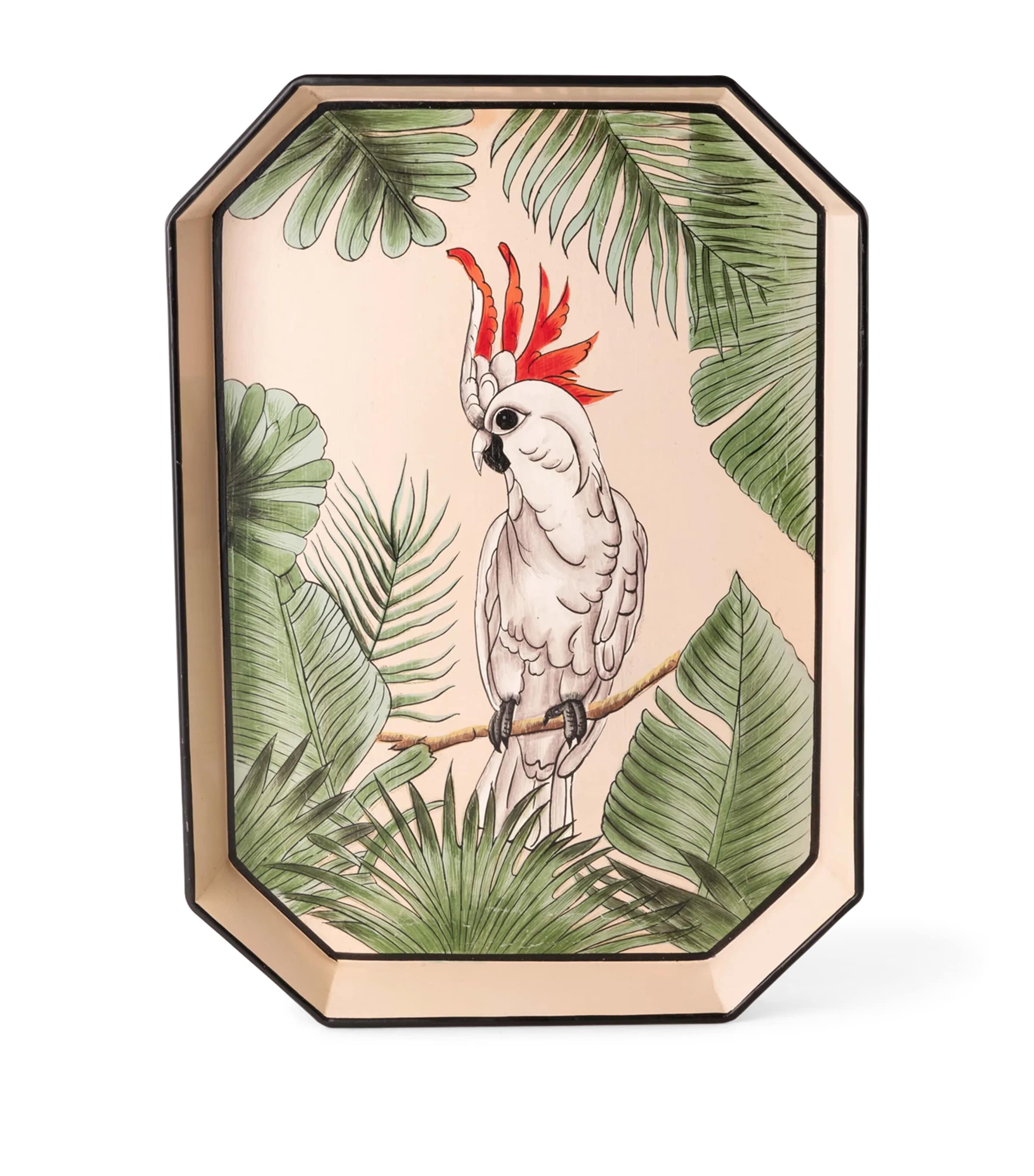 Iron Cockatoo Tray (43cm x 30cm) PINK Image 4