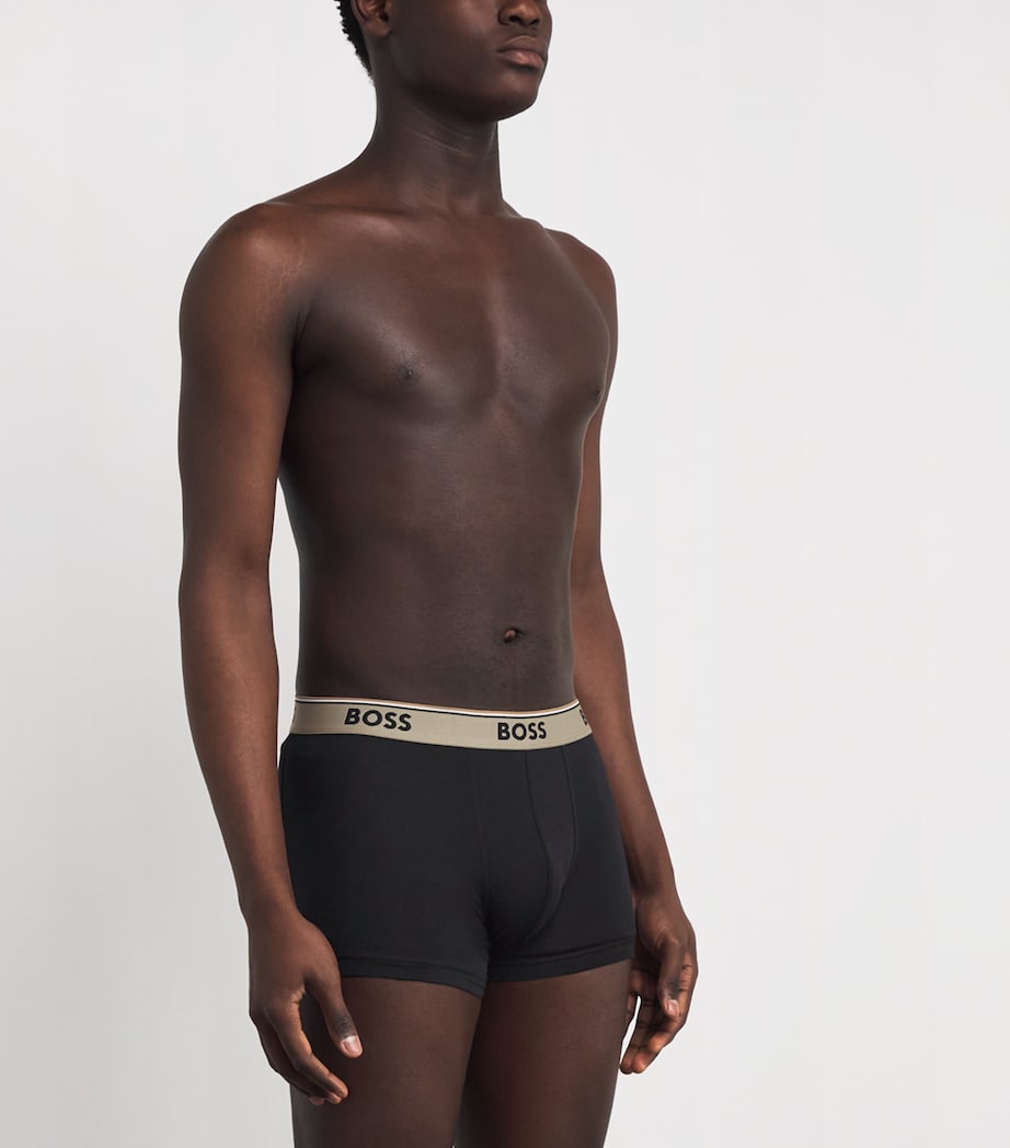 Cotton-Stretch Power Trunks (Pack of 3) OPEN BLUE461 Image 2