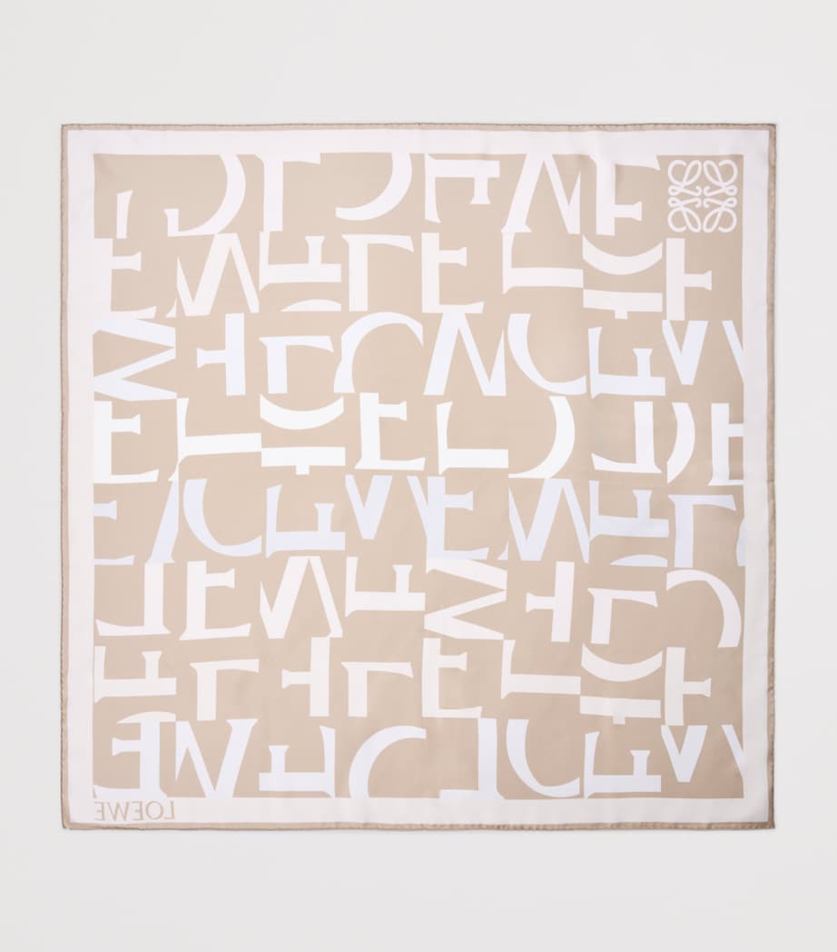 Silk Twill Scarf LIGHT BEIGE/BEIGE Image 2