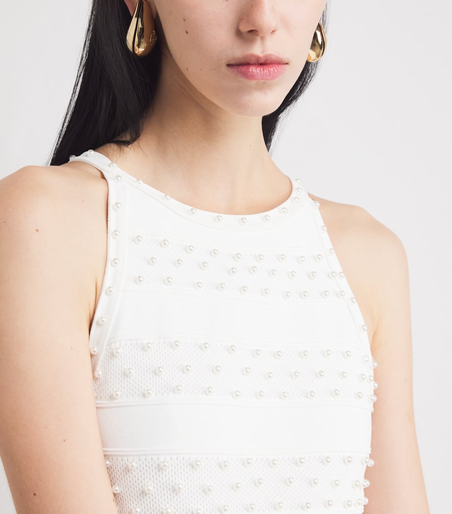 Beaded Maxi Dress ECRU Image 6