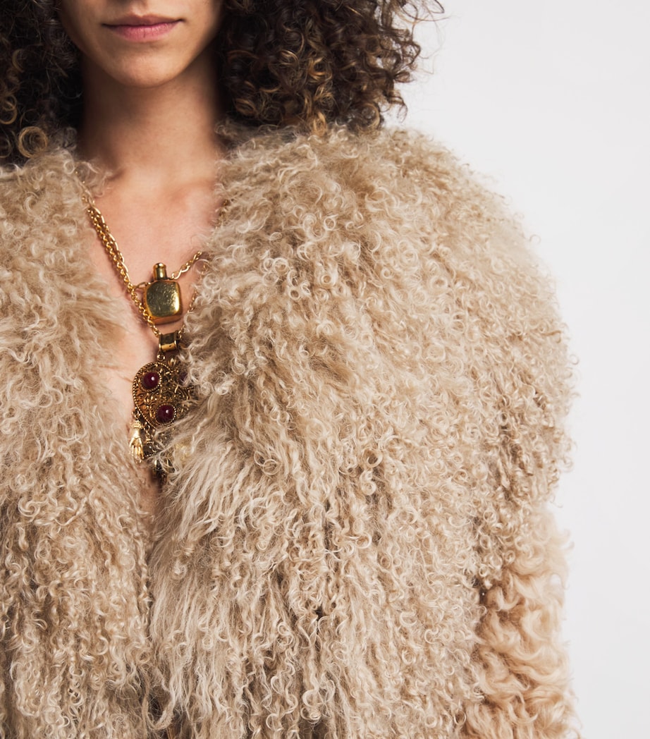 Cashmere Longline Coat MUSTANG BROWN Image 6
