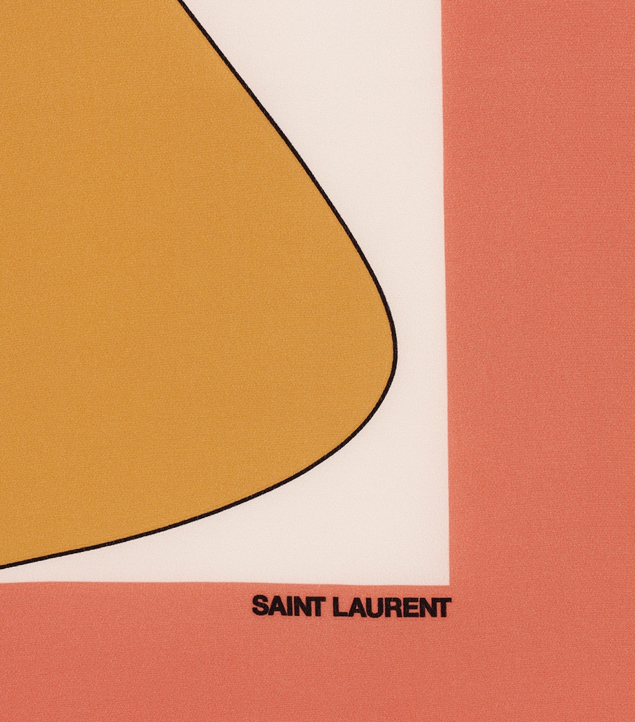 Silk Patterned Square Scarf 7688 Image 3