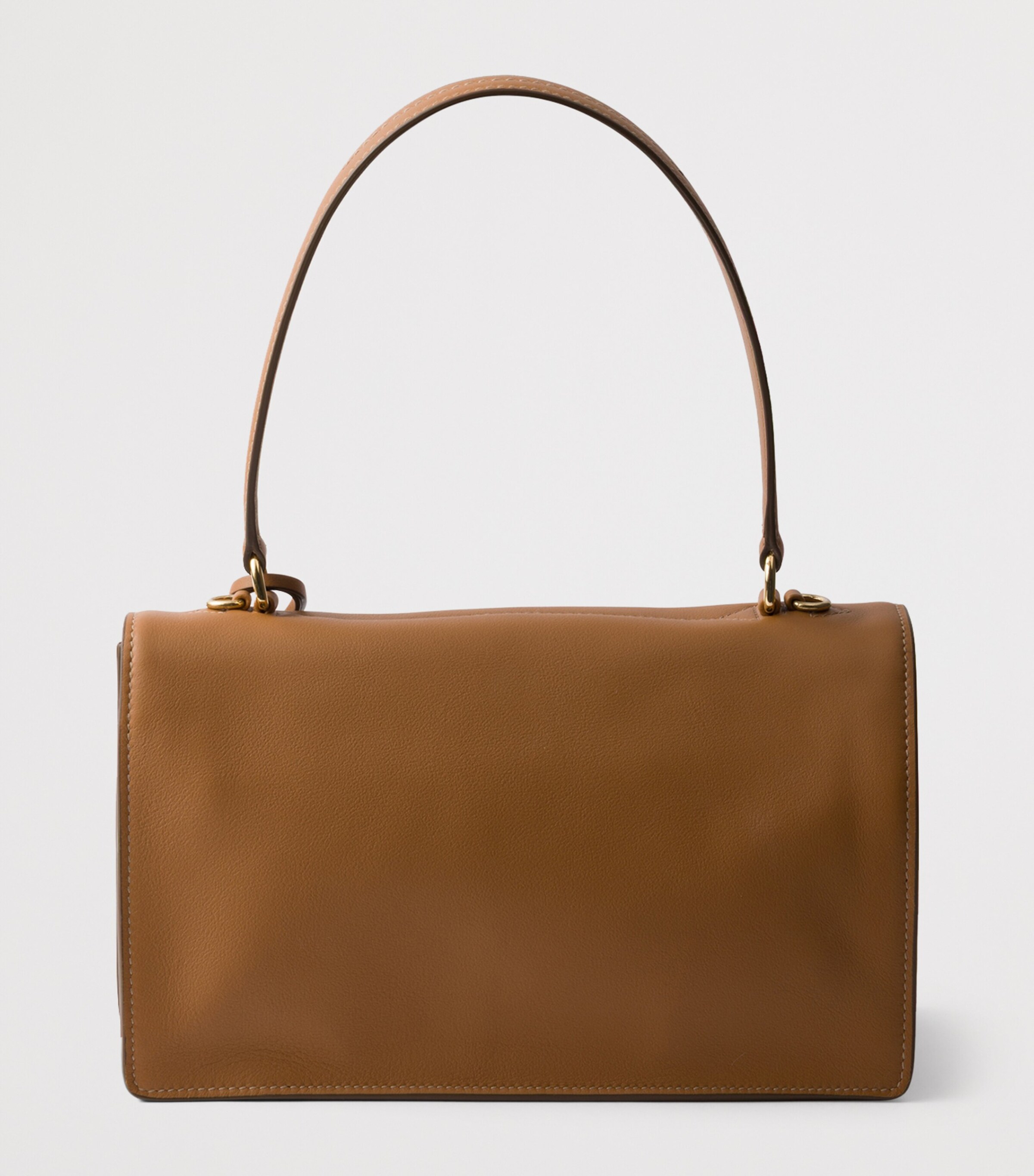 Prada Brown Medium Leather Soft Sound Shoulder Bag | Harrods UK