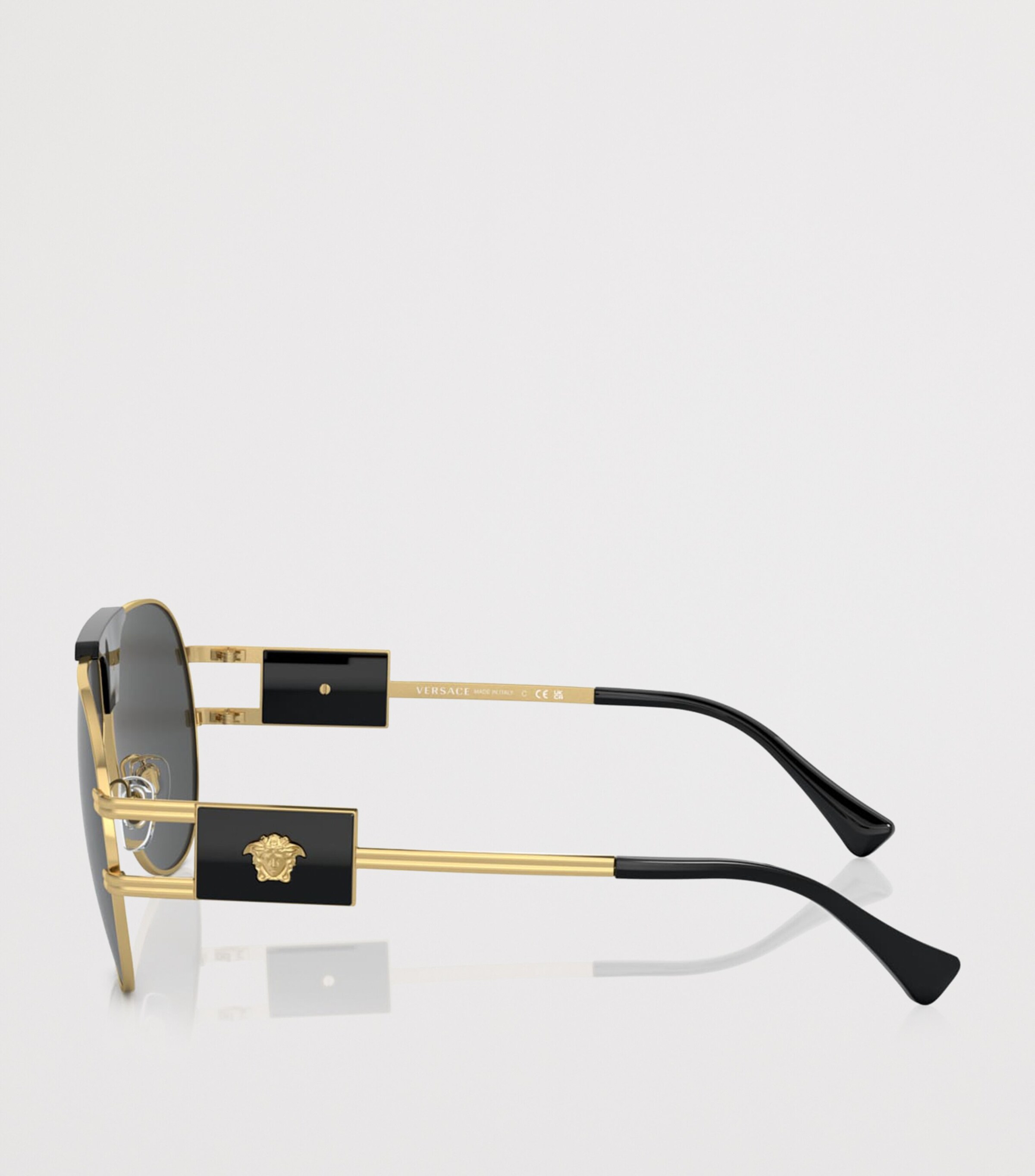 Versace Medusa Pilot Sunglasses Gold Image 3