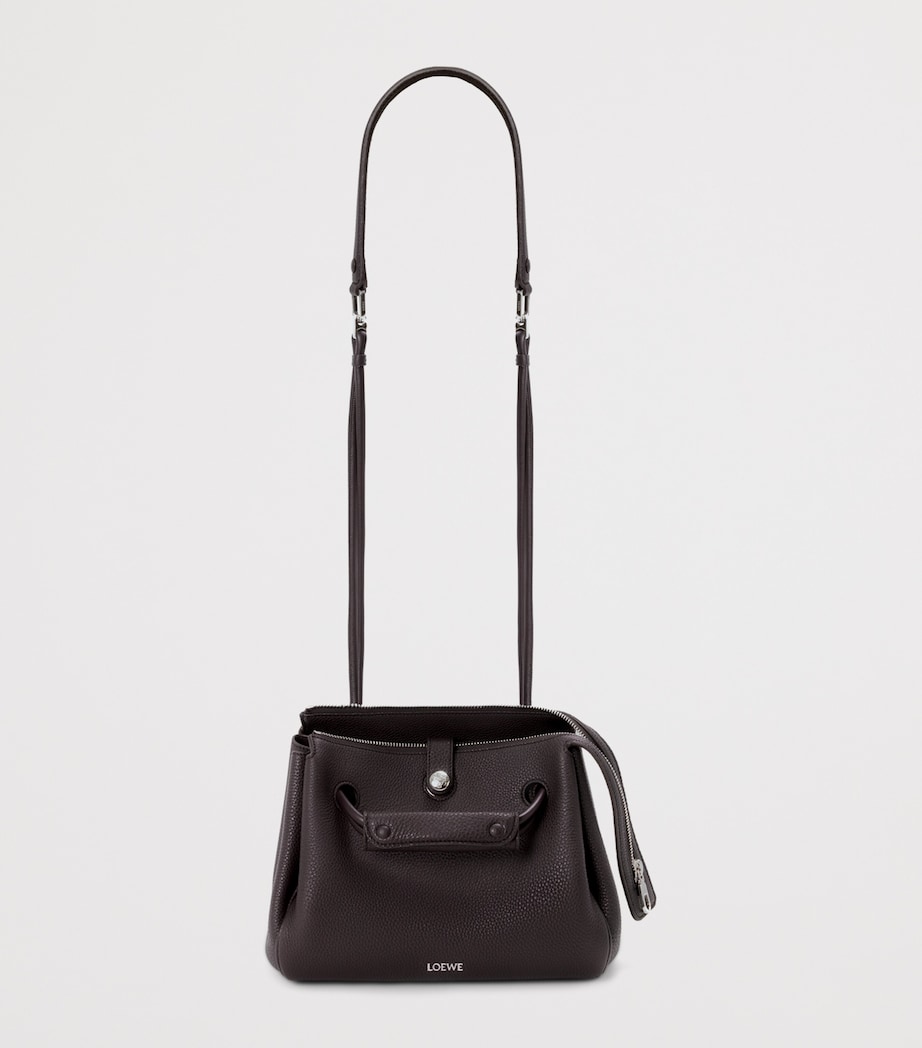 Small Calfskin Madrid Shoulder Bag DARK EBONY Image 6