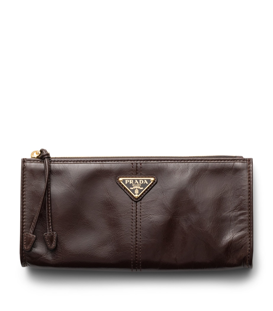 Prada Calf Leather Logo Pouch Image 1