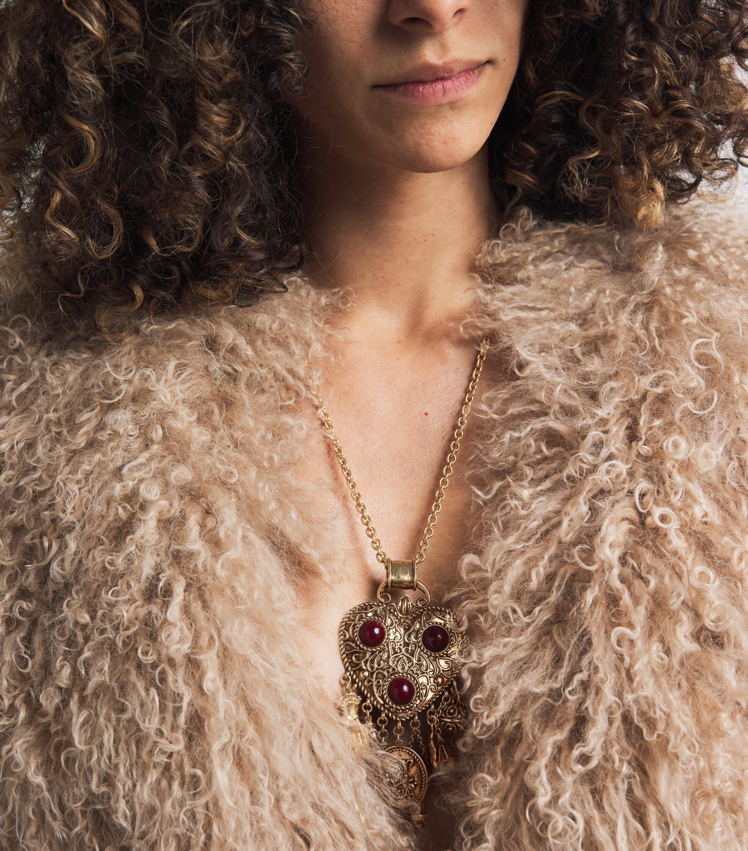 Eclectic Charm Necklace BURGUNDY Image 2