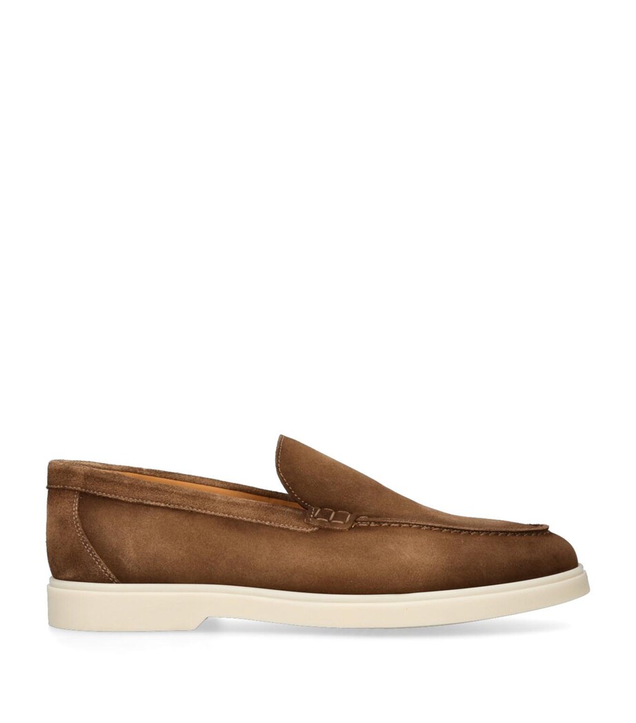 Magnanni Suede Paraiso Loafers Taupe Image 3