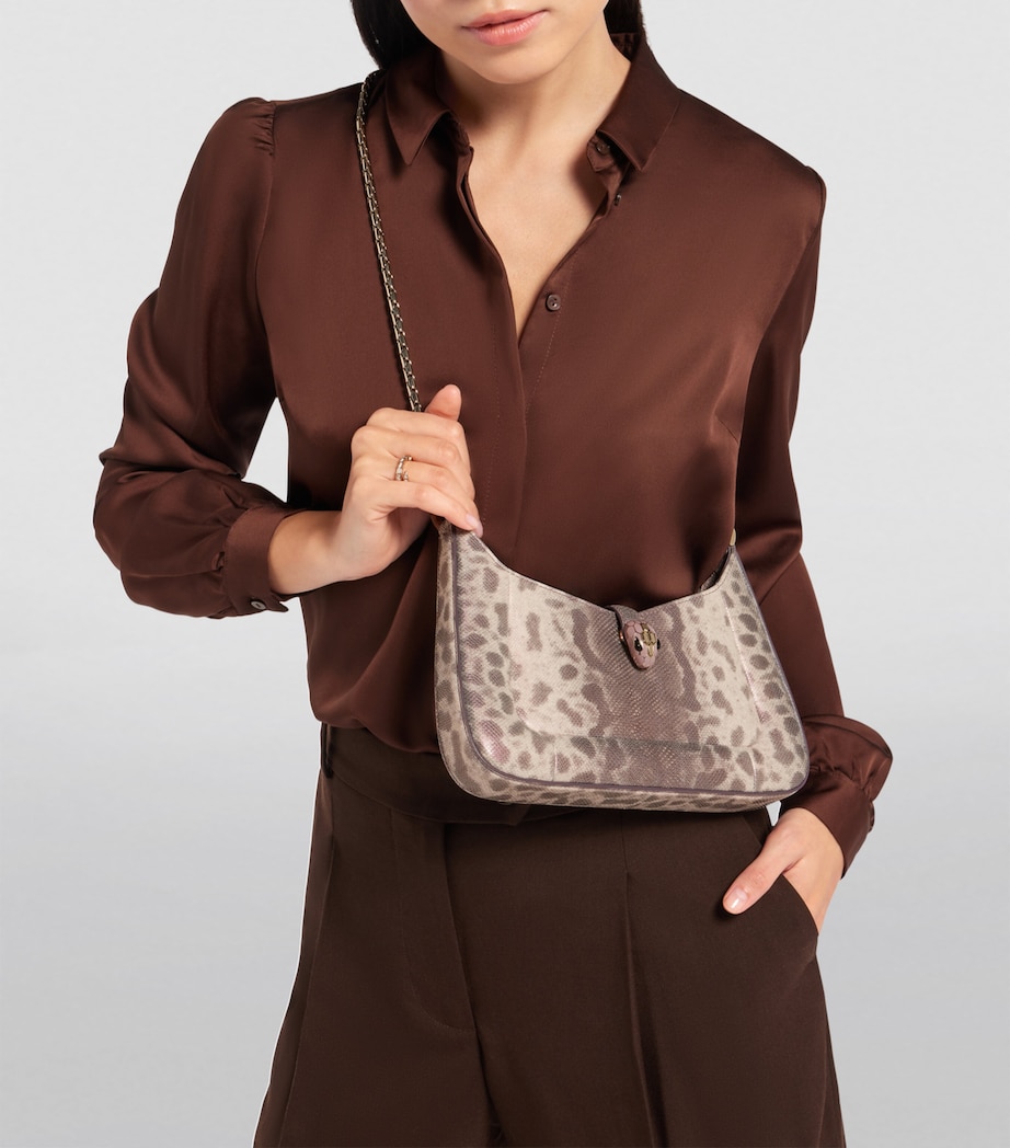 Small Karung Serpenti Baia Shoulder Bag BEIGE LIGHT Image 3