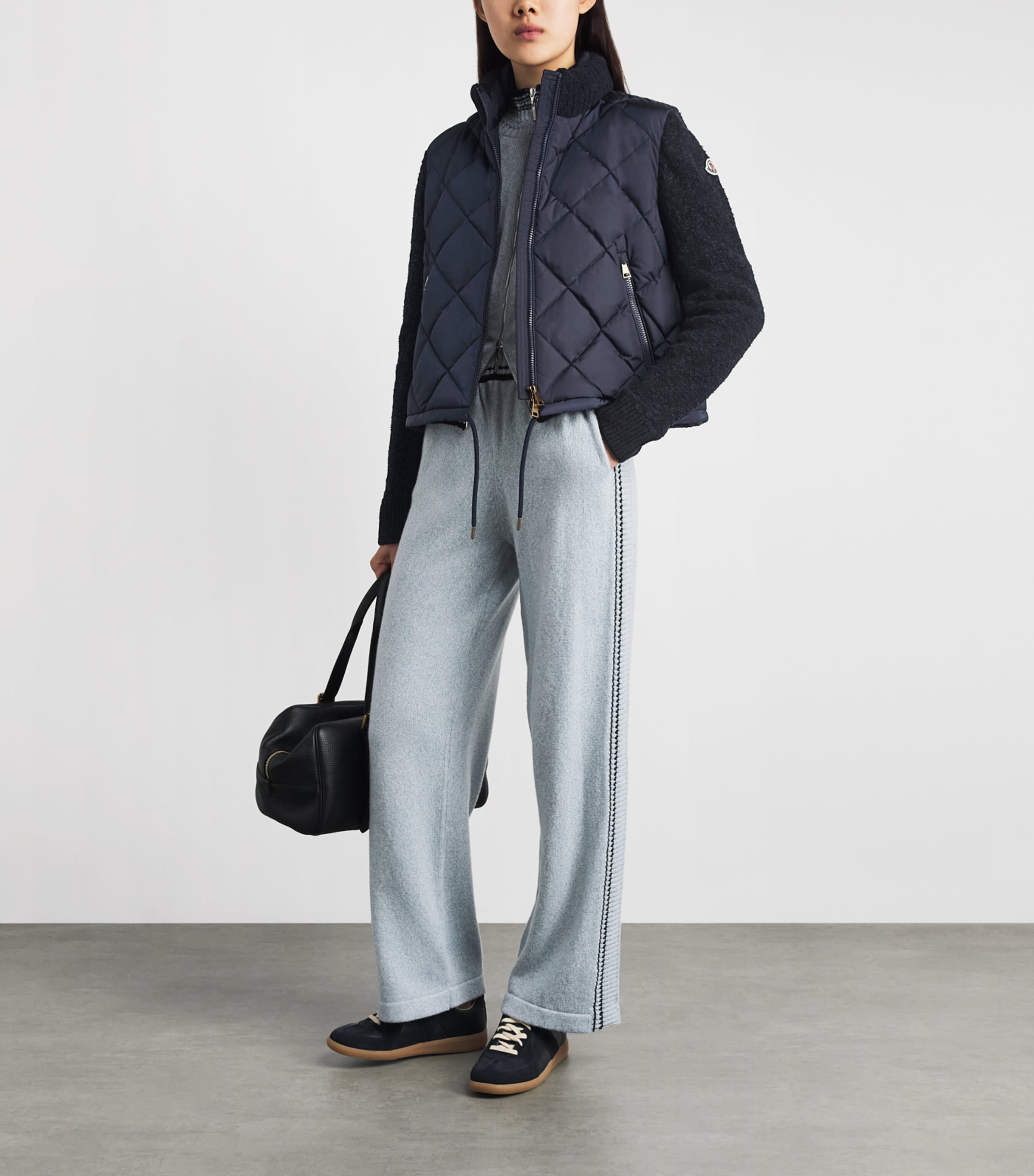 Moncler Womens Quilted Hybrid Jacket Image 2