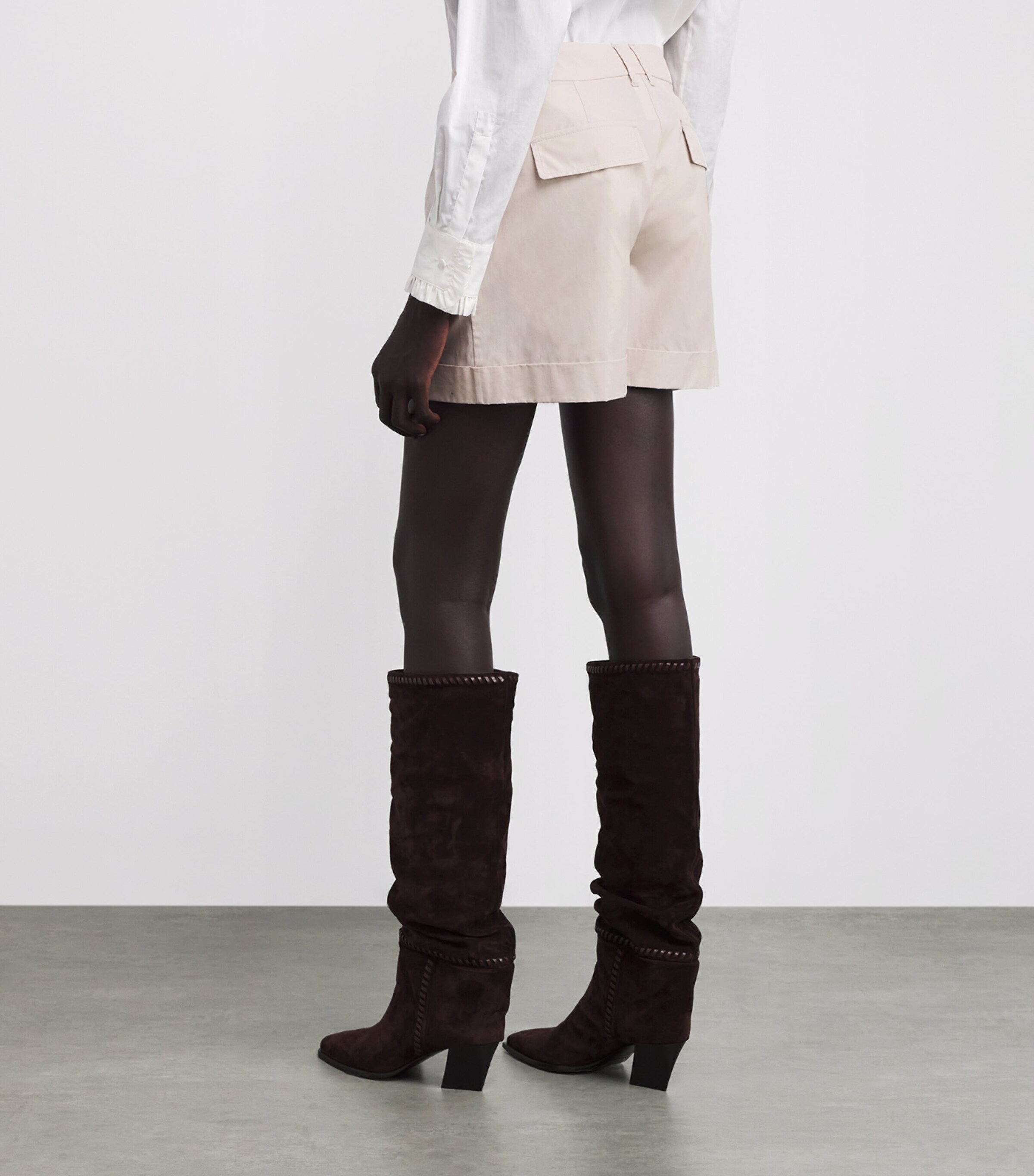 Cotton Shorts ECRU Image 4