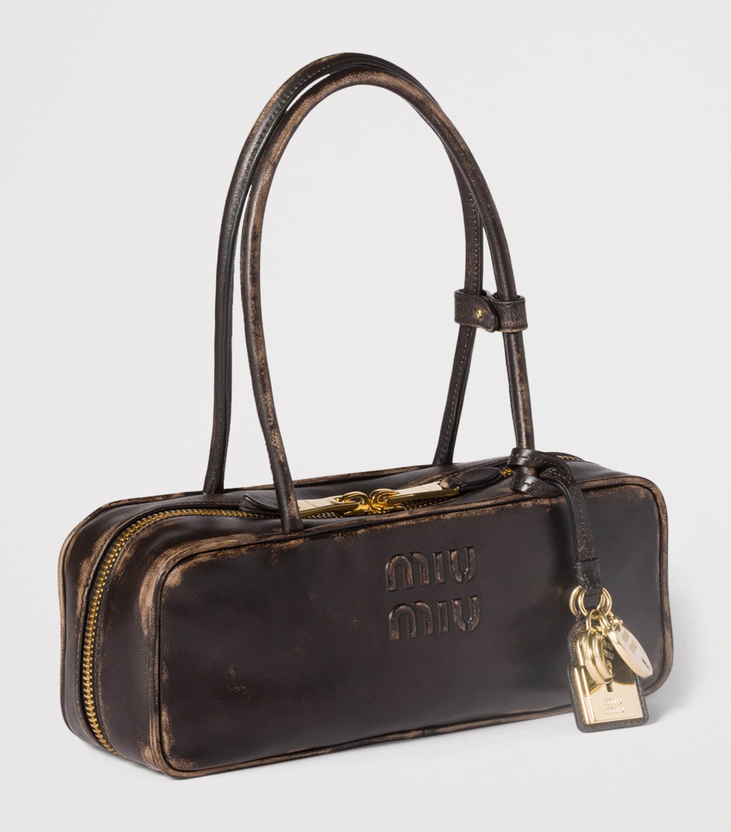 Leather Beau Top-Handle Bag F0201 Image 3