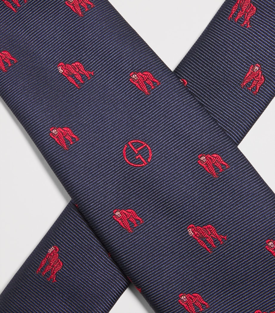 Silk Gorilla Jacquard Tie FB161 Image 3